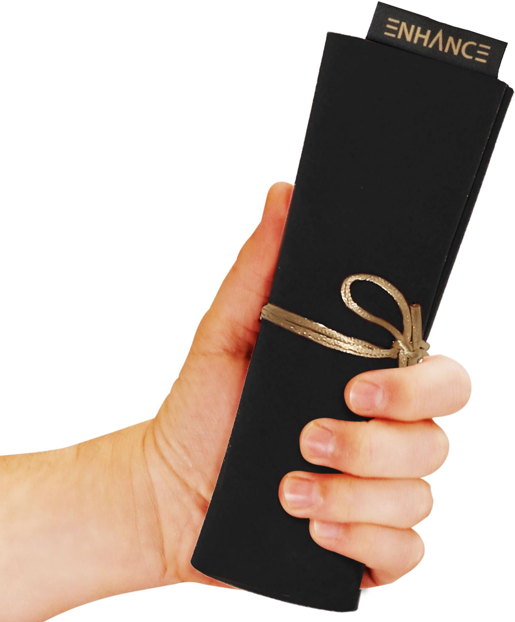 ROLL ON A SCROLL ACRYLIC DICE SET & CASE BLACK