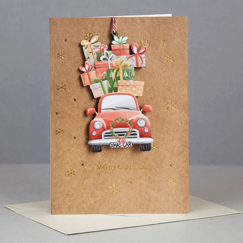 Christmas Greeting Card Bauble Gift