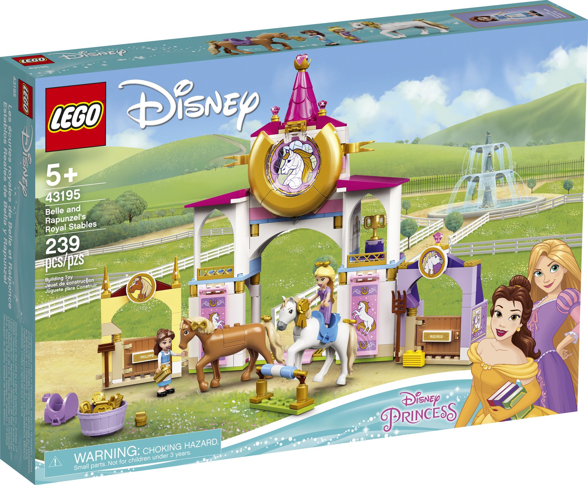 LEGO® Disney Princess Belle and Rapunzel's Royal Stables 43195