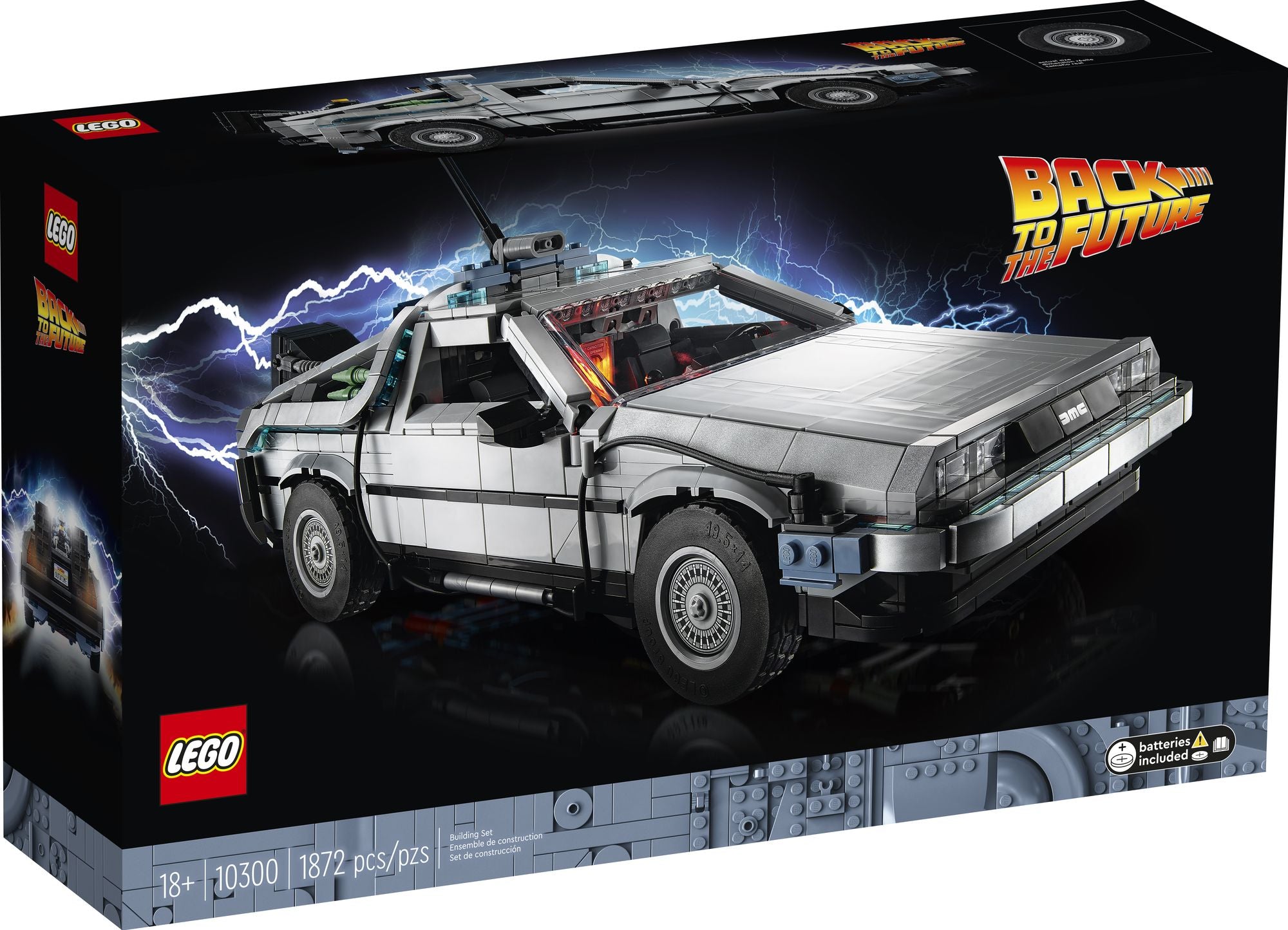 LEGO Icons Back to the Future DeLorean Time Machine 10300