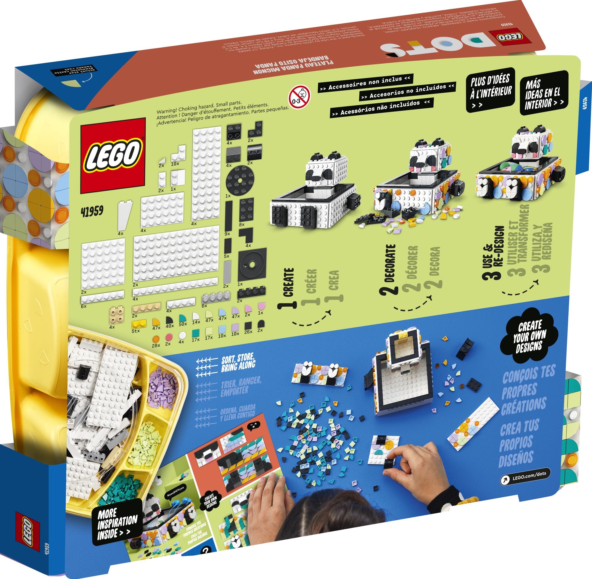 LEGO DOTS Cute Panda Tray 41959 (Retiring Soon)