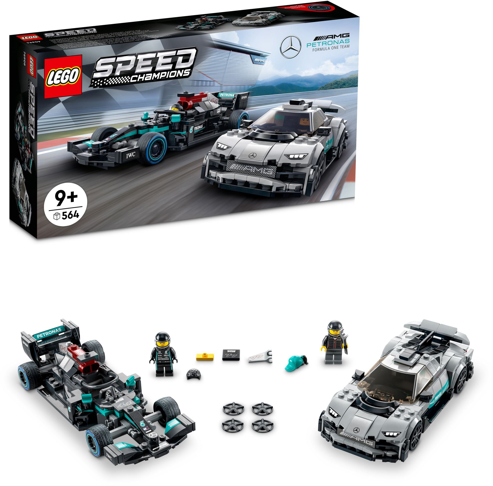LEGO® Speed Champions Mercedes-AMG F1 W12 E Performance & Mercedes-AMG Project One 76909 (Retiring Soon)