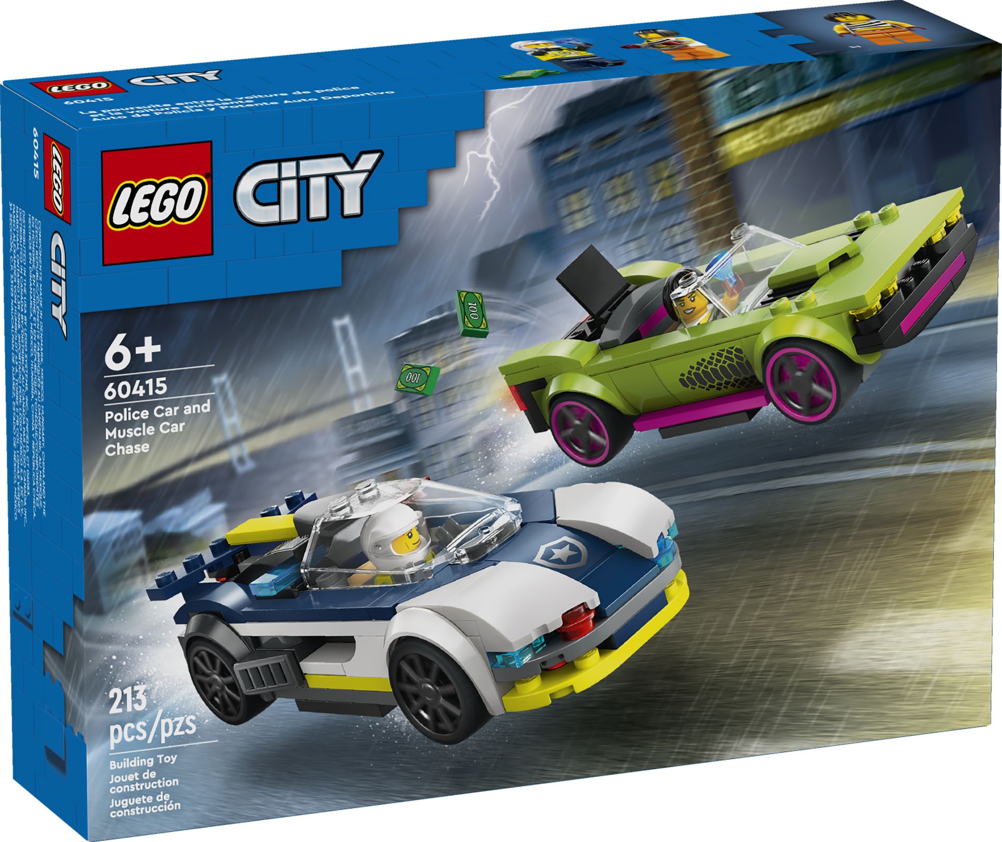 LEGO City Police Car and Muscle Car Chase 60415