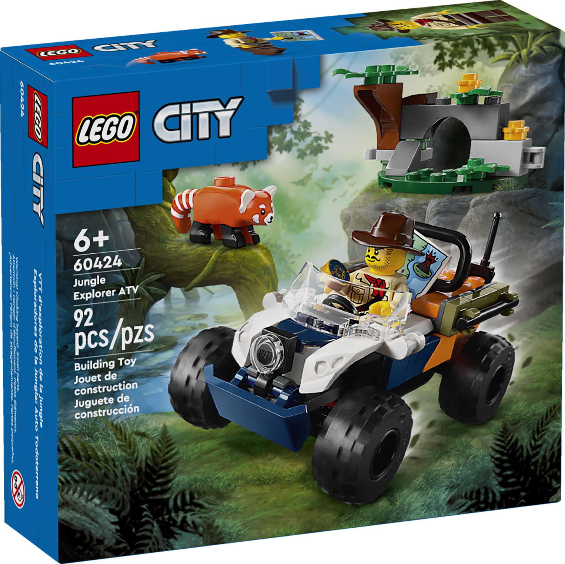 LEGO City Exploration Jungle Explorer ATV Red Panda Mission 60424