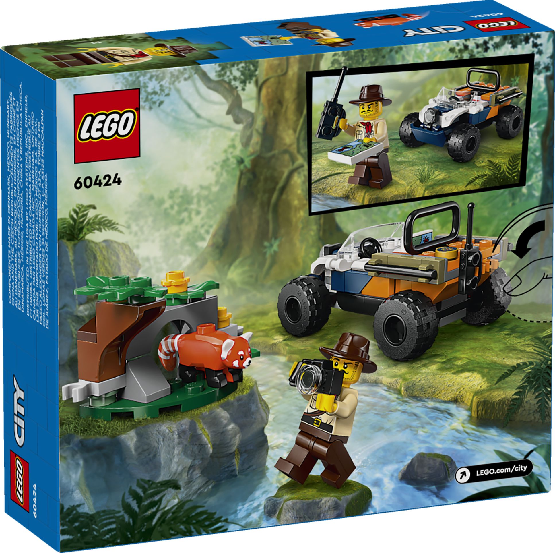LEGO City Exploration Jungle Explorer ATV Red Panda Mission 60424