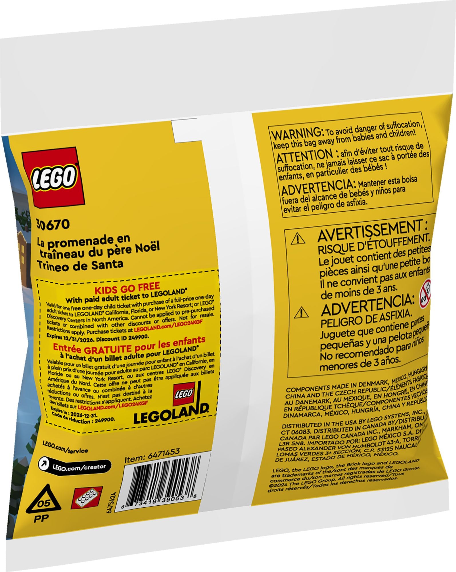 LEGO Creator Santa's Sleigh Ride 30670