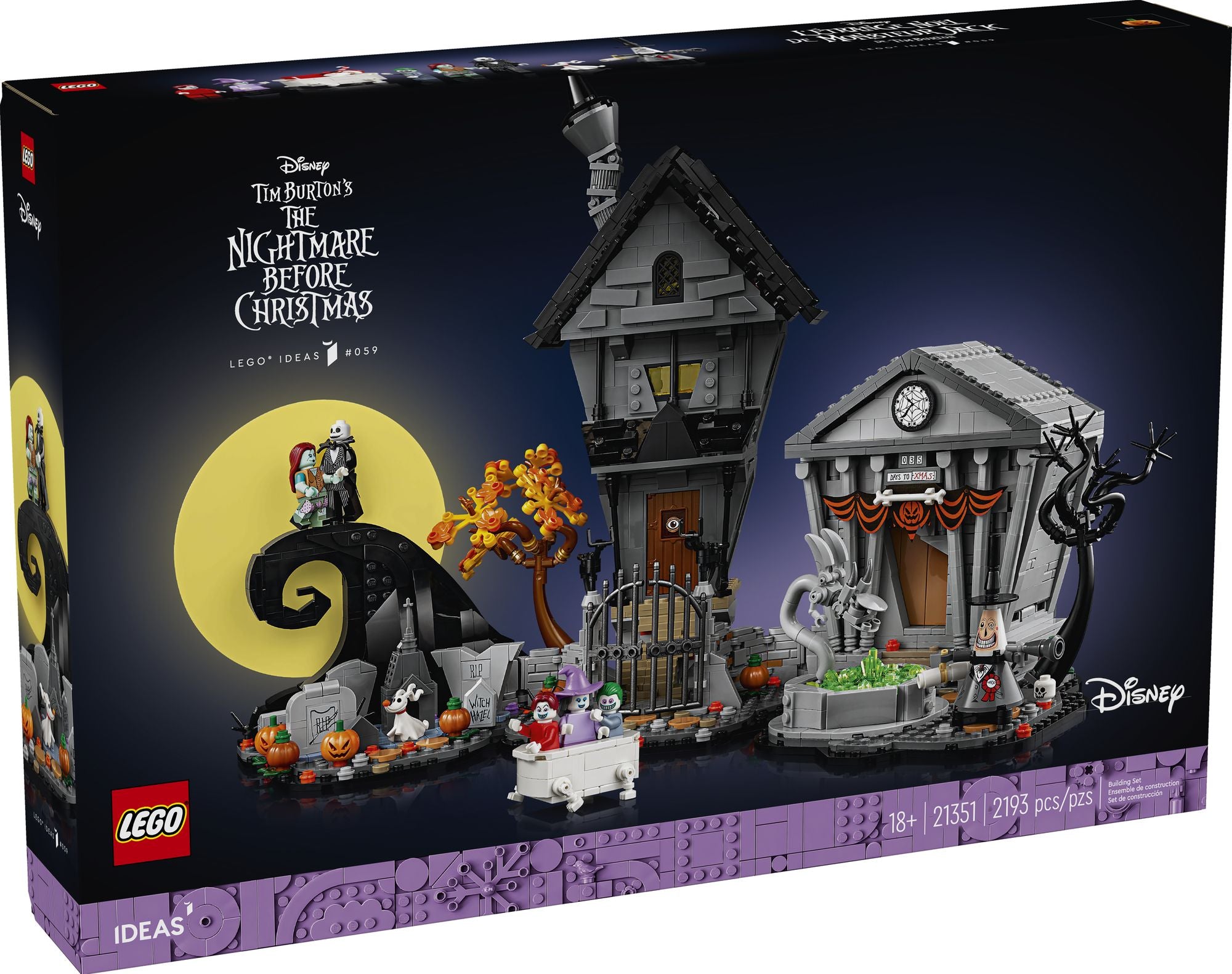 LEGO Ideas Disney Tim Burton's The Nightmare Before Christmas 21351