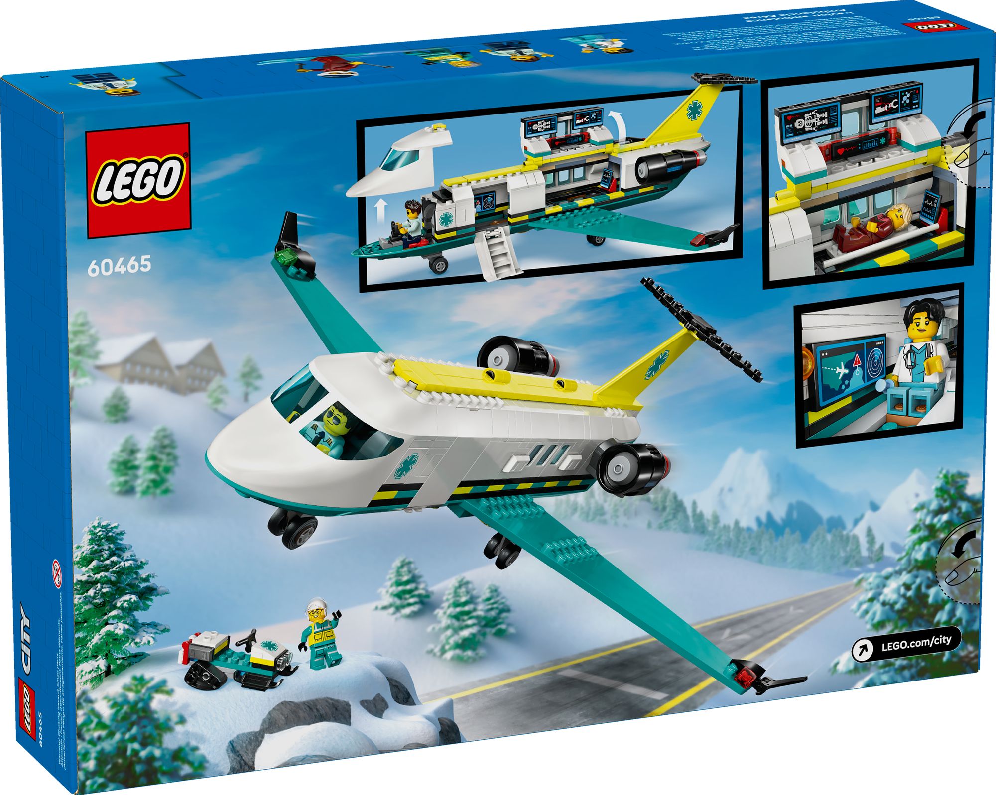 LEGO City Big Vehicles Emergency Air Ambulance Airplane 60465