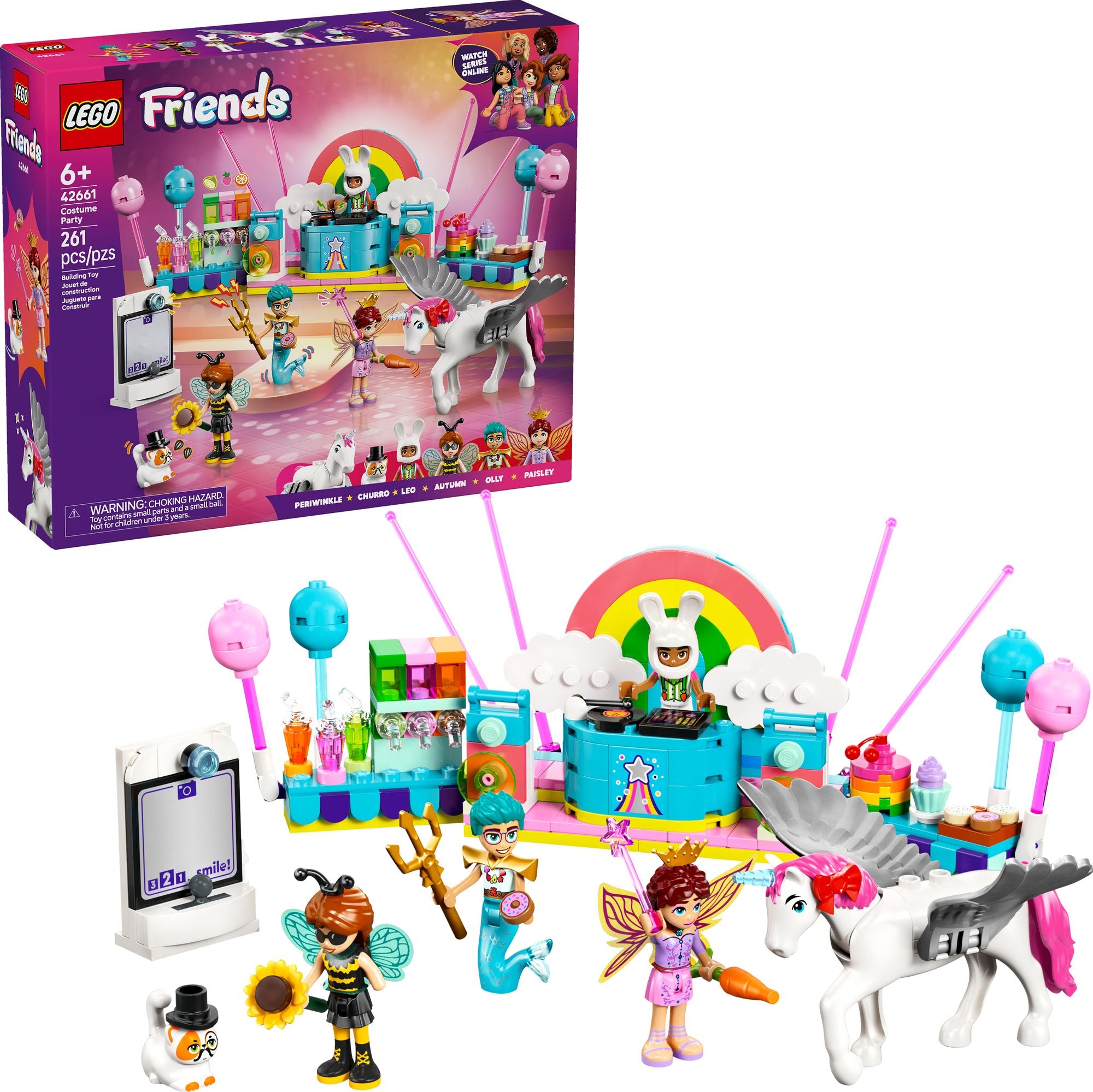 LEGO Friends Costume Party with Unicorn & Fairy 42661