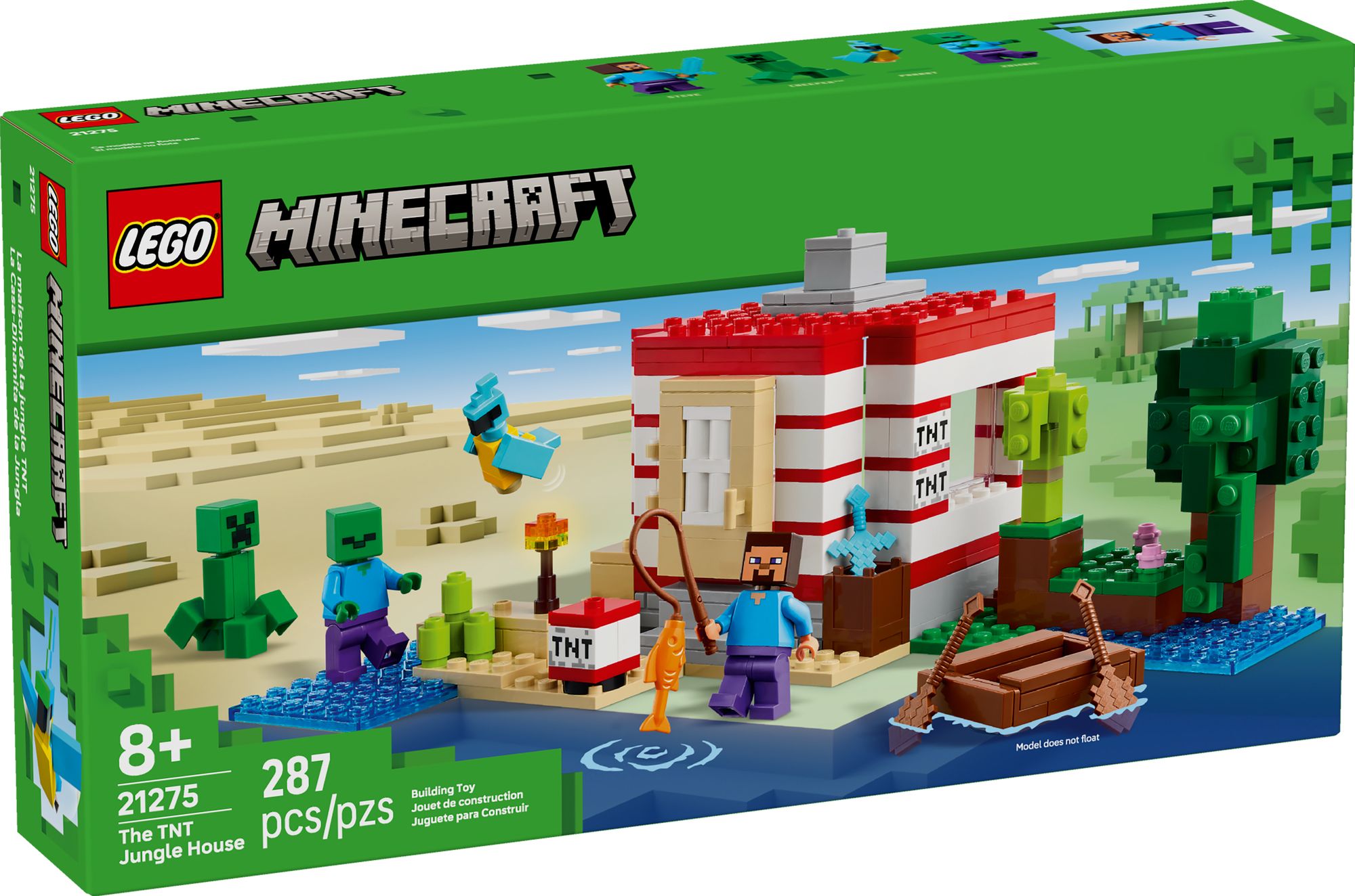 LEGO Minecraft The TNT Jungle House 21275