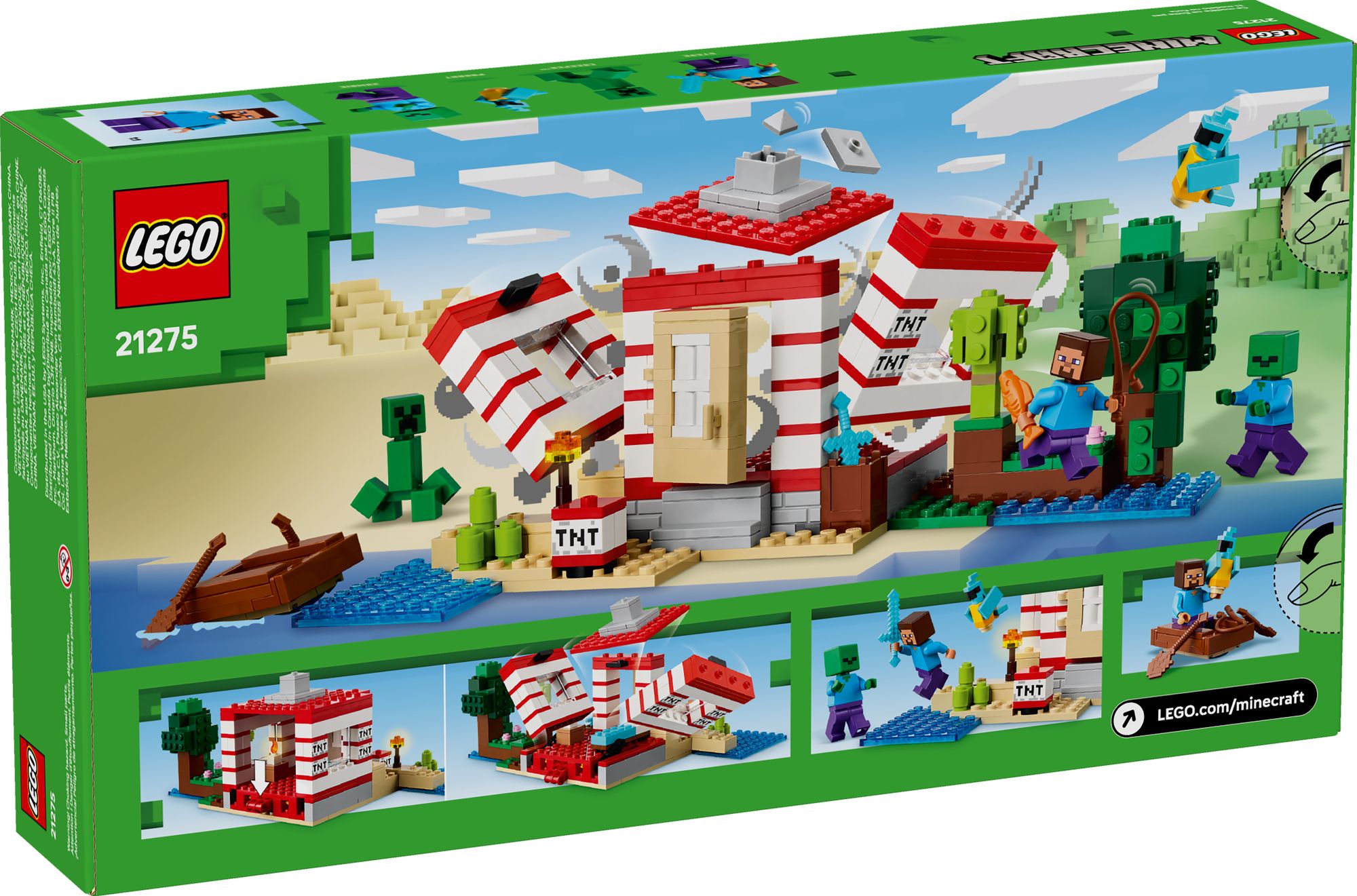 LEGO Minecraft The TNT Jungle House 21275