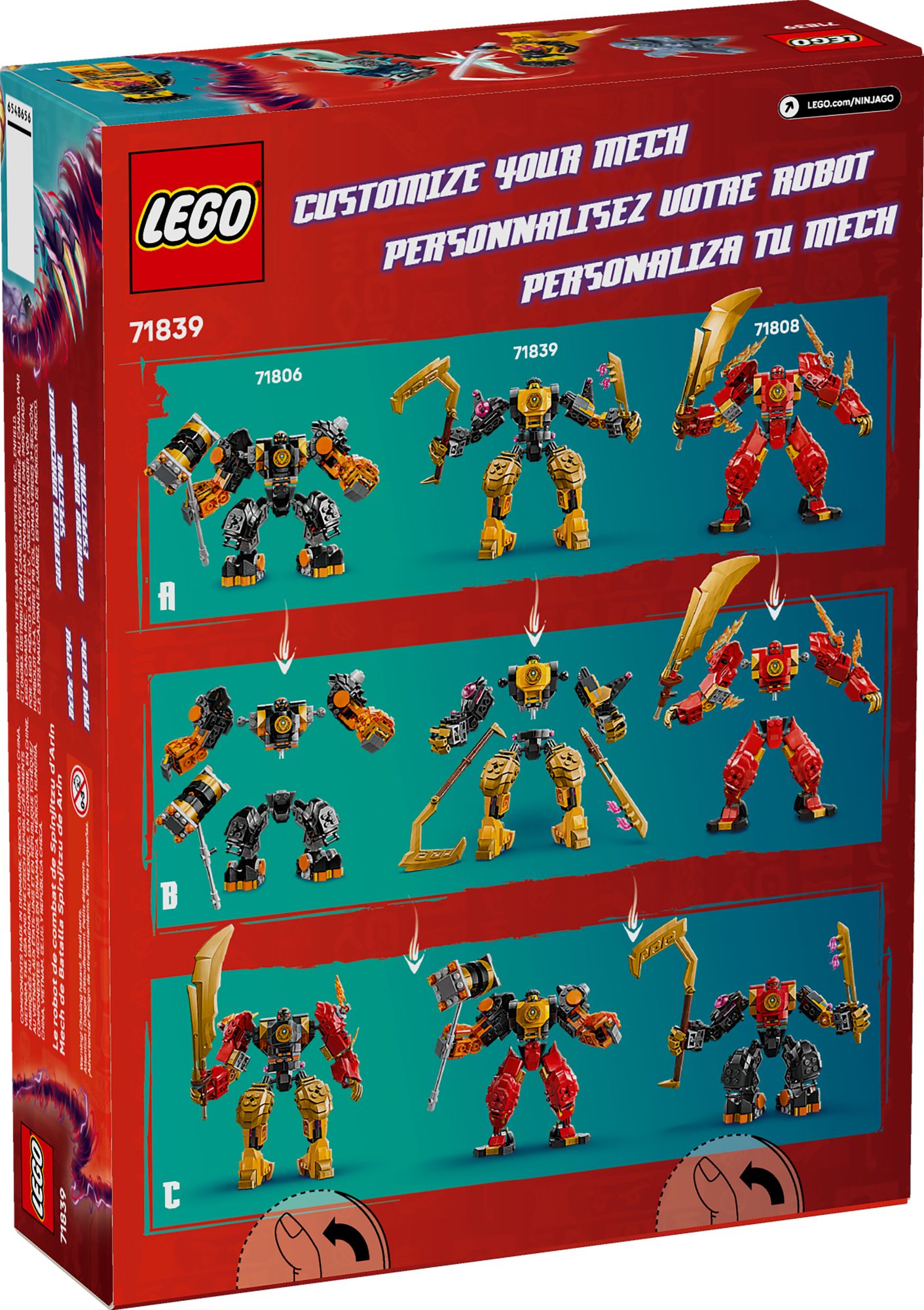 LEGO Ninjago Arin's Spinjitzu Battle Mech 71839