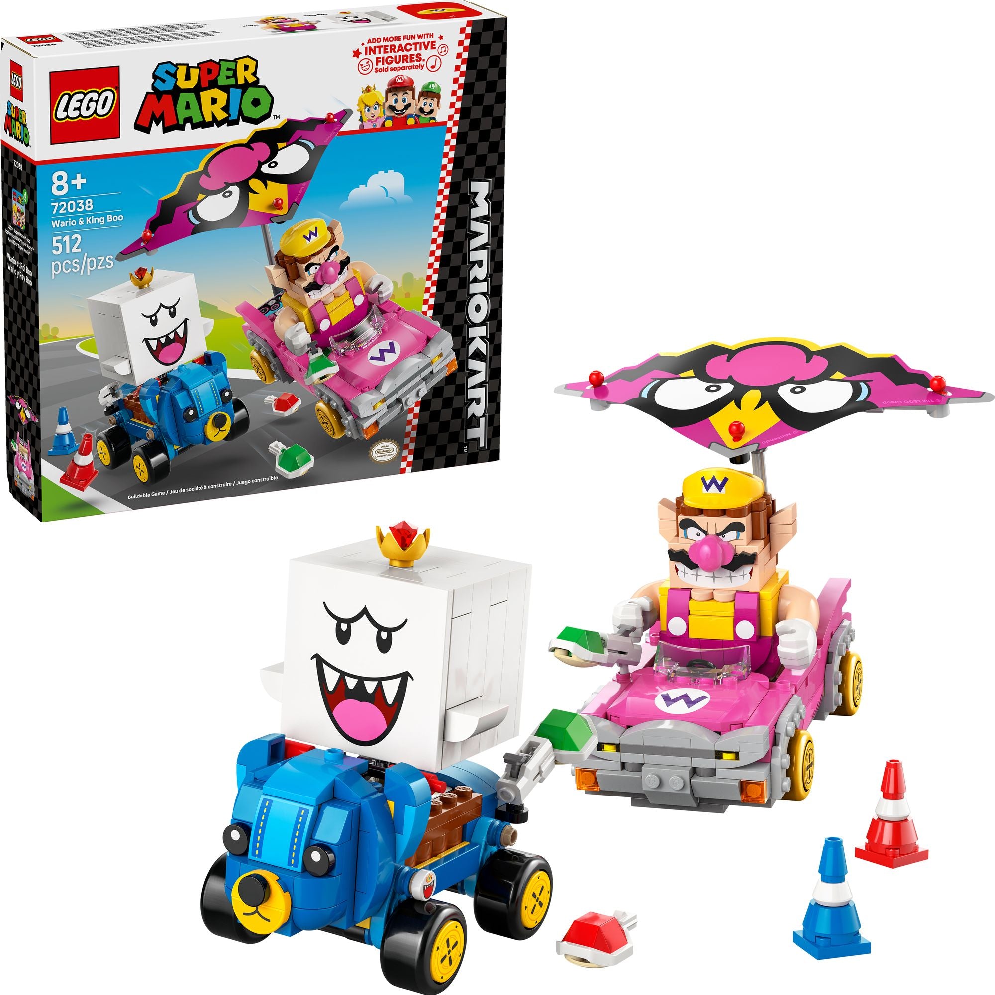 LEGO Super Mario Mario Kart Wario & King Boo 72038