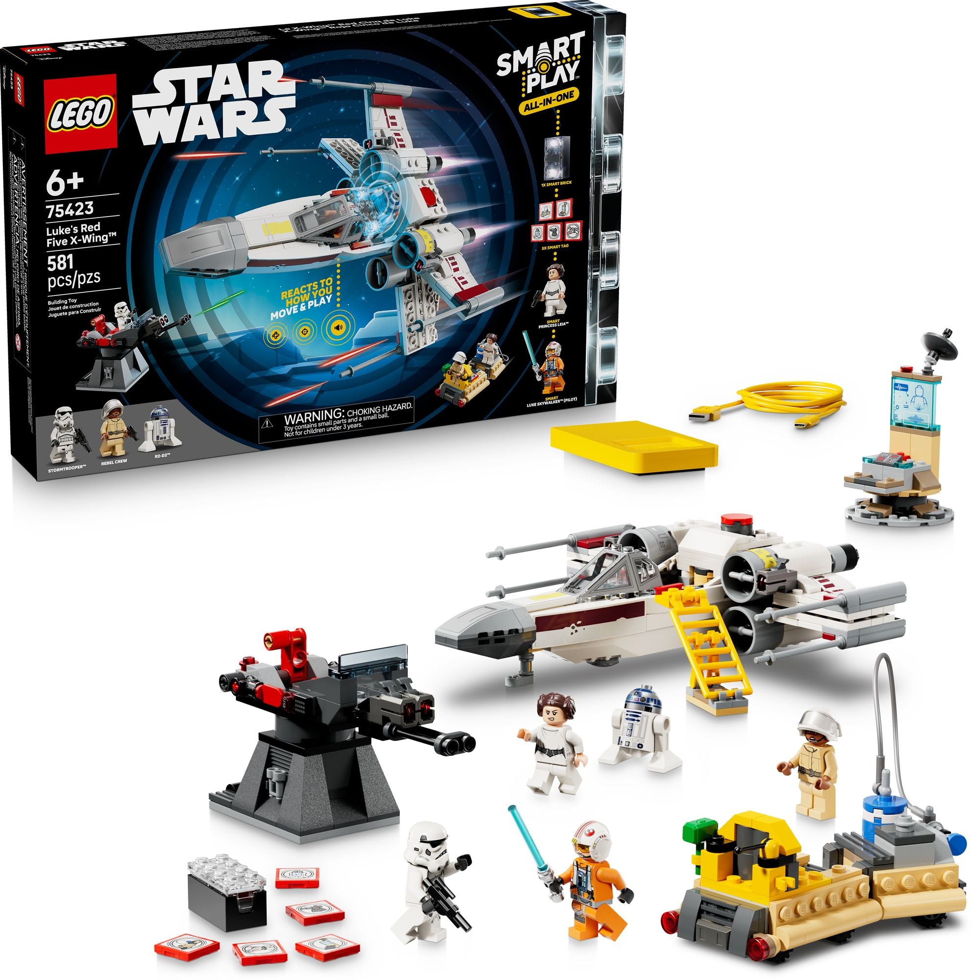LEGO Star Wars SMART Play Luke's Red Five X-Wing 75423