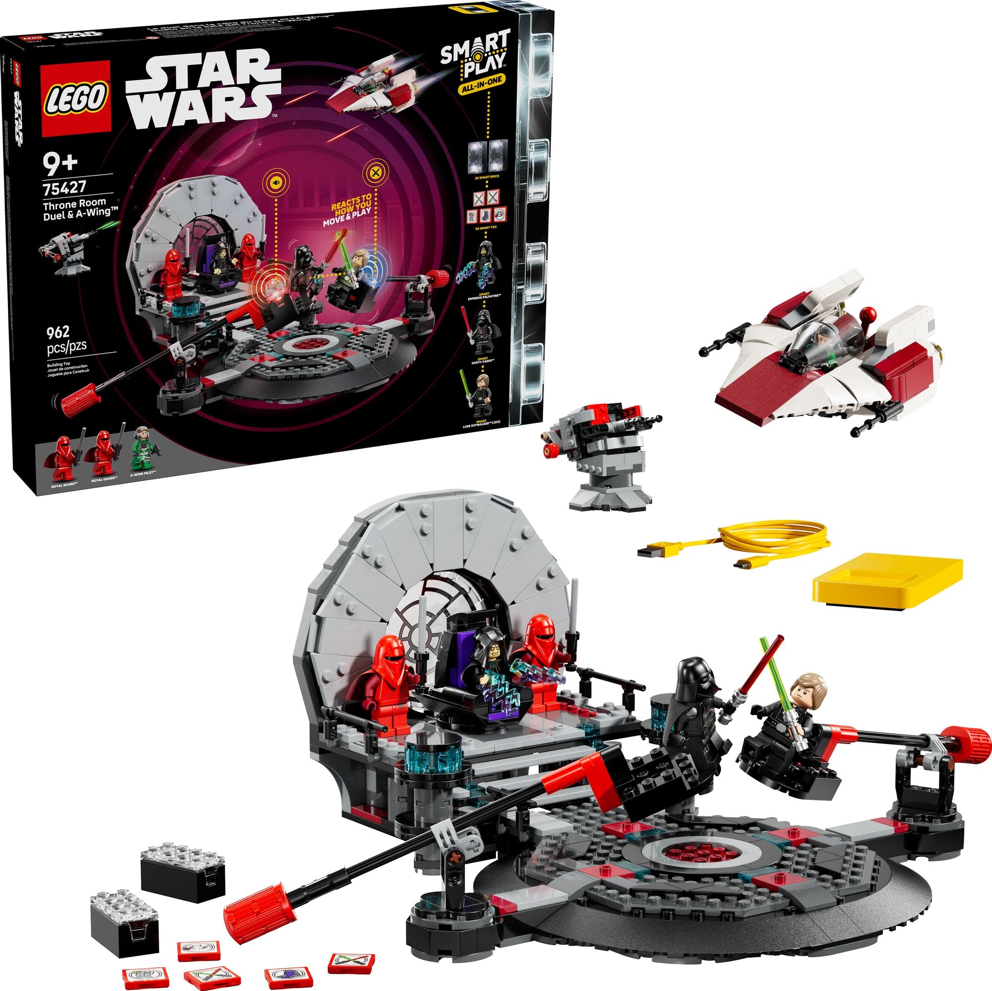 LEGO Star Wars SMART Play: Throne Room Duel & A-Wing 75427