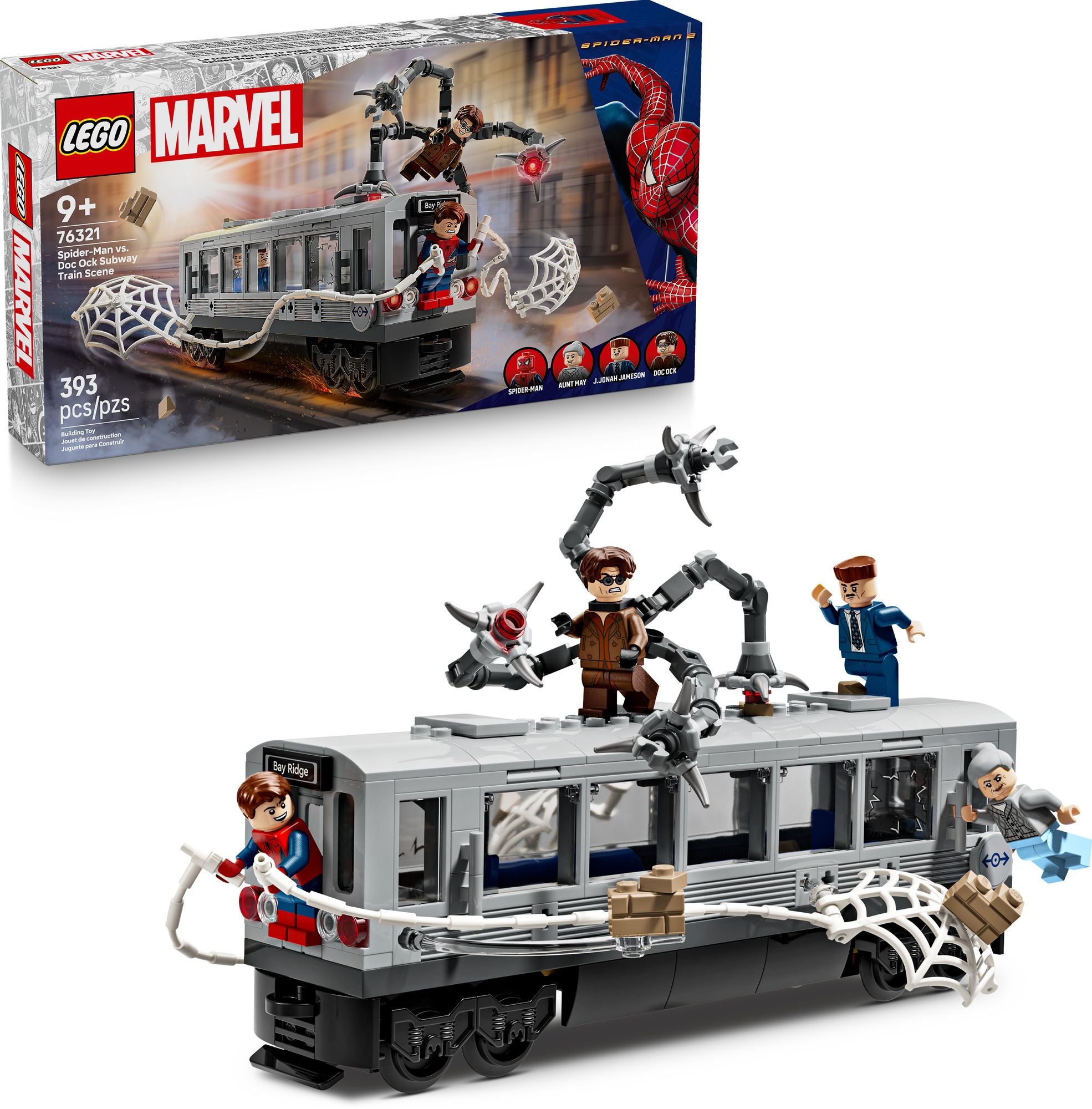 LEGO Super Heroes Marvel Spider-Man vs. Doc Ock Subway Train Scene 76321