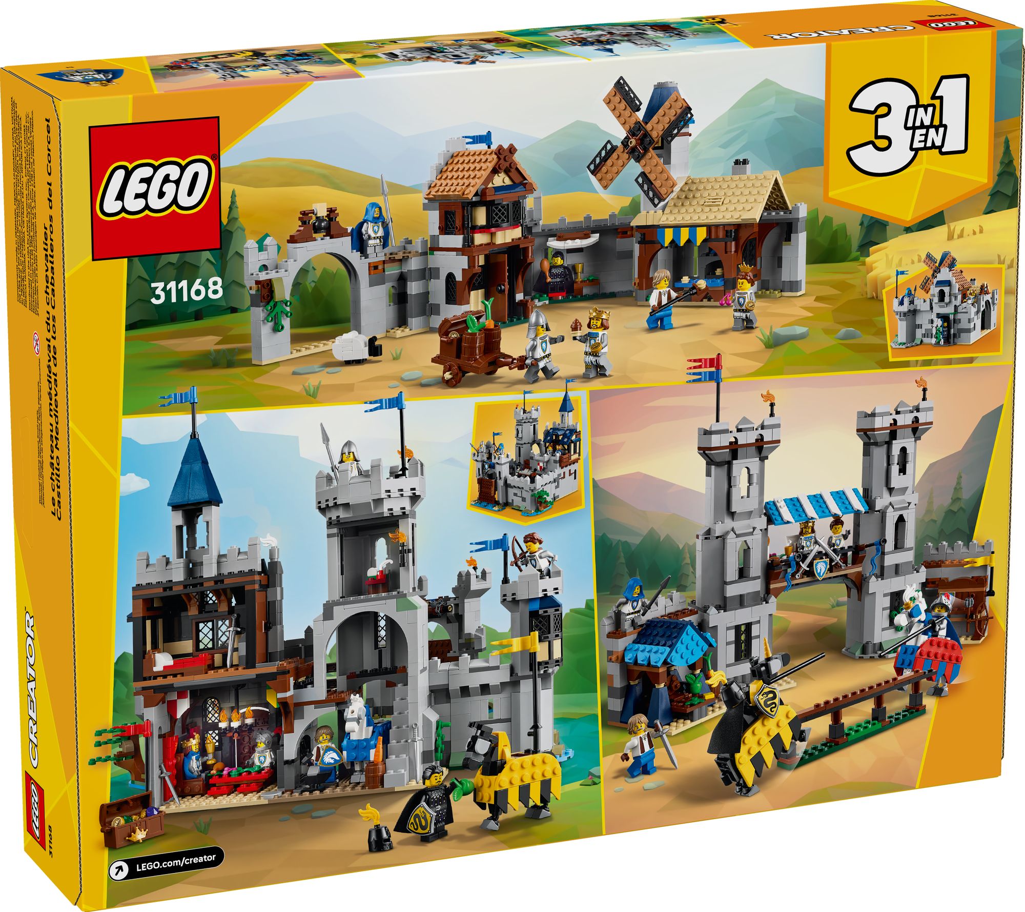 LEGO Creator Medieval Horse Knight Castle 31168