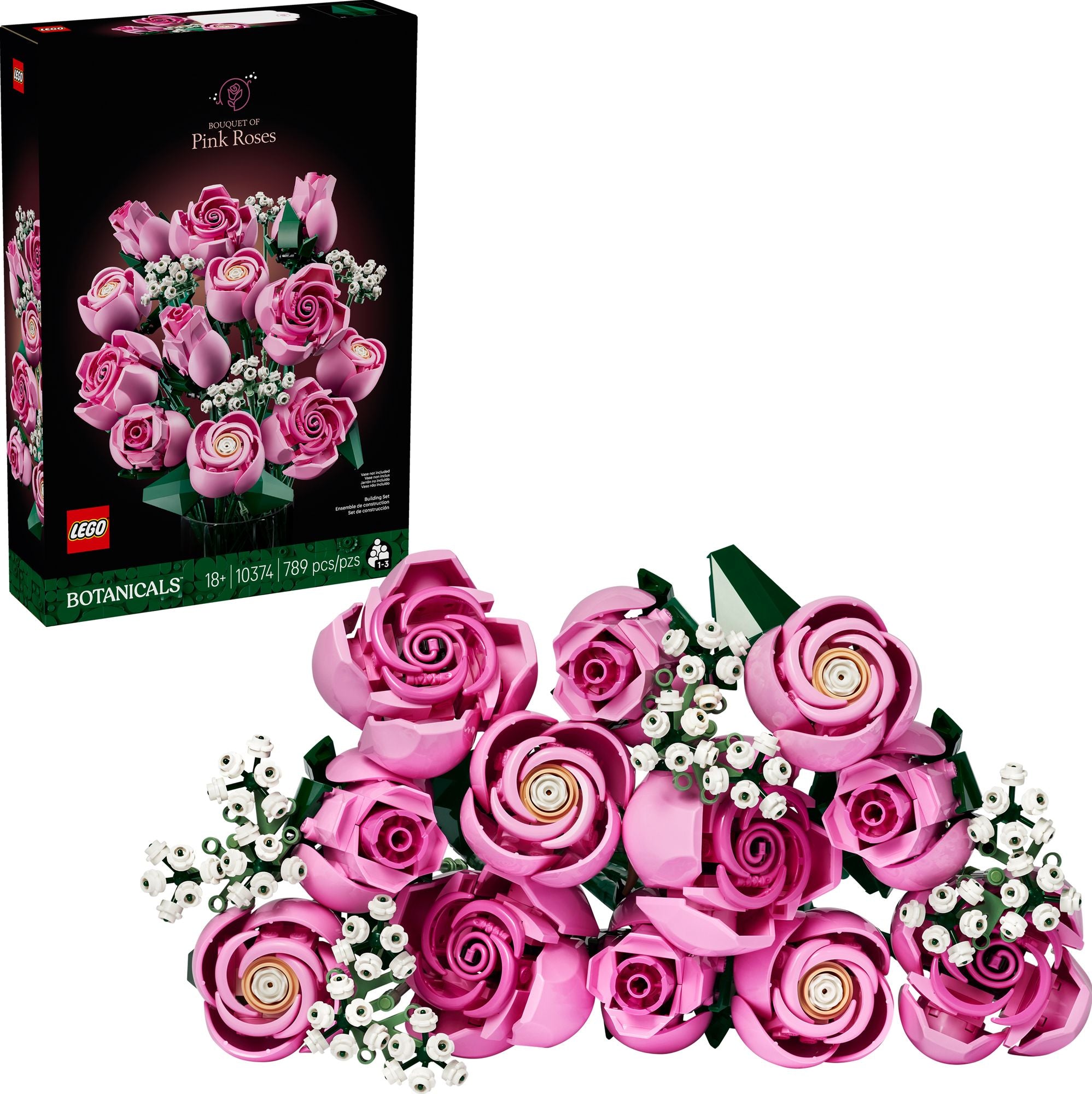 LEGO Botanicals 10374 Bouquet of Pink Roses