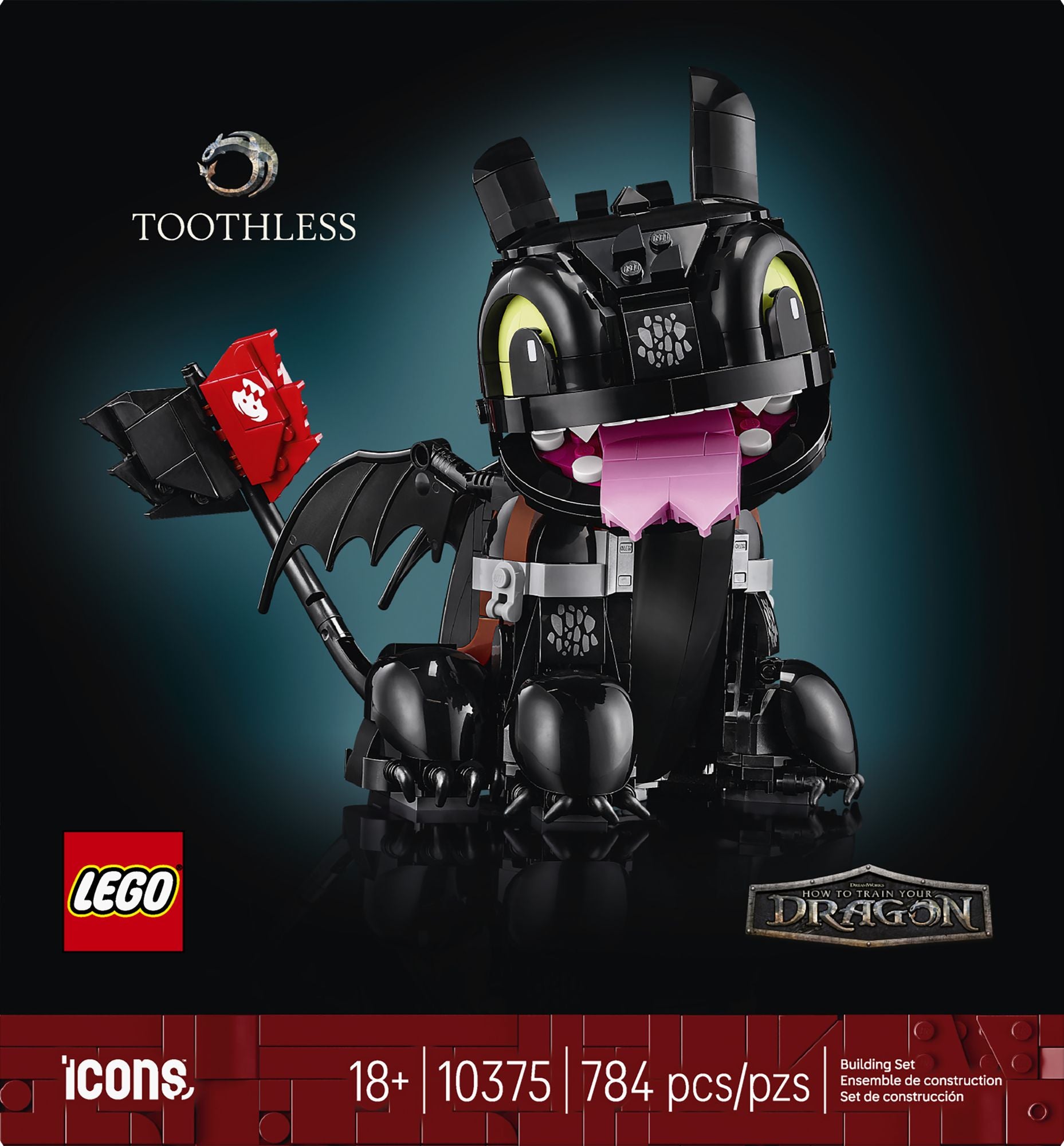 LEGO Icons How to Train Your Dragon: Toothless 10375