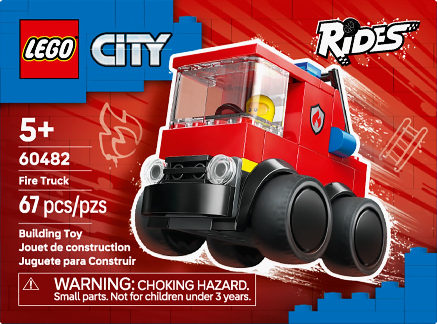 LEGO City Brick Rides Fire Truck 60482
