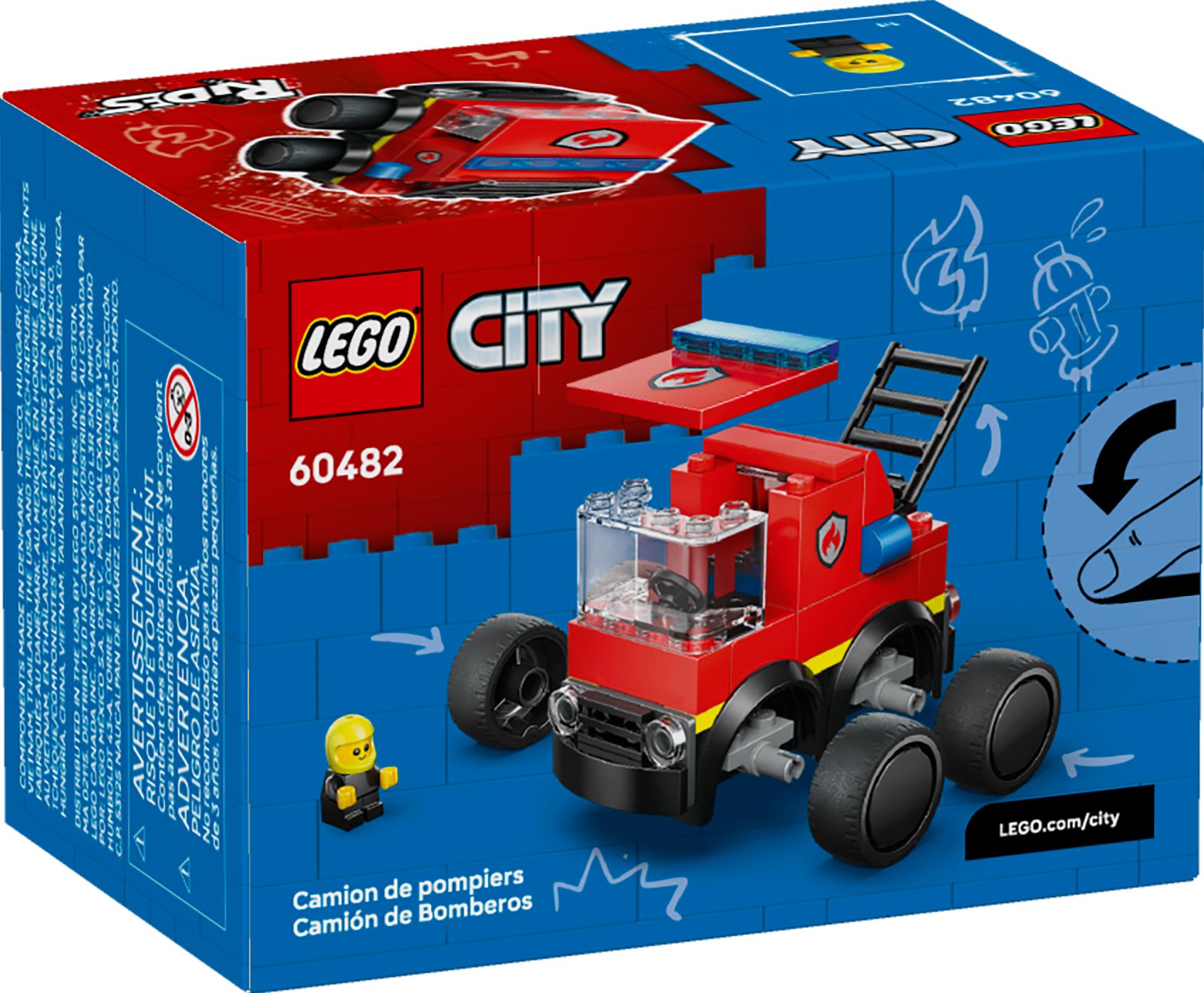 LEGO City Brick Rides Fire Truck 60482