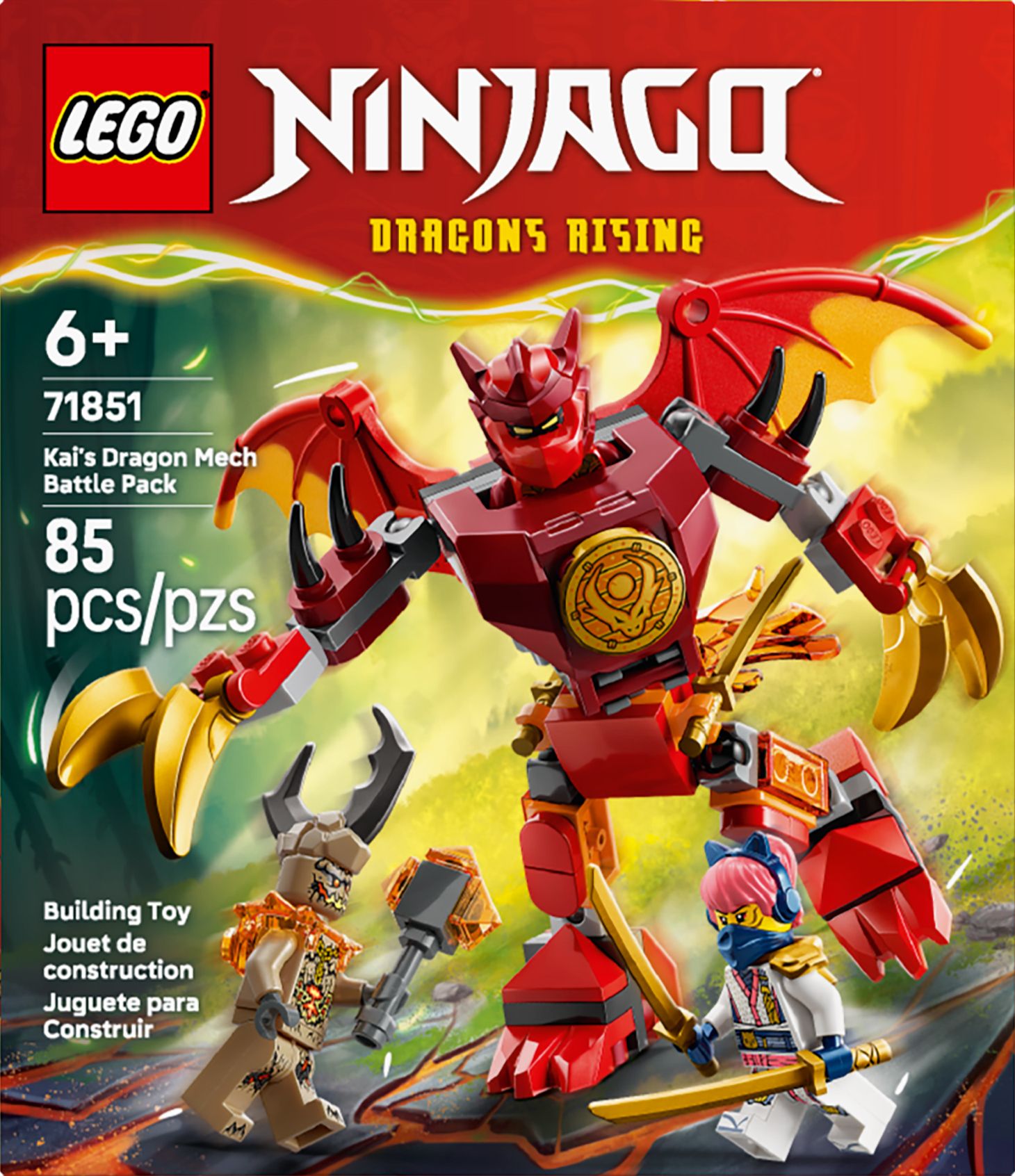 LEGO Ninjago Kai's Dragon Mech Battle Pack 71851