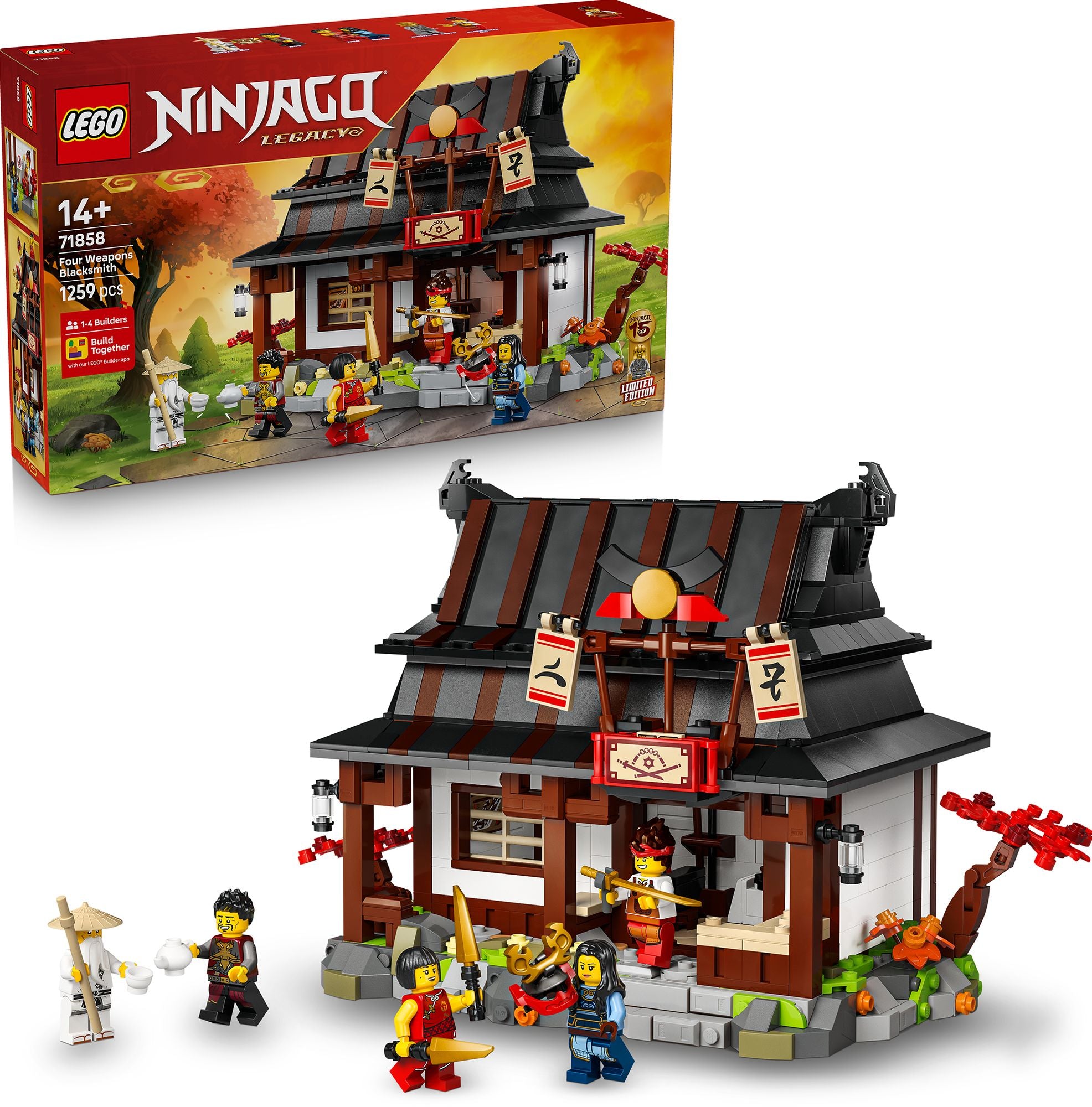 LEGO Ninjago Four Weapons Blacksmith 15th Anniversary 71858