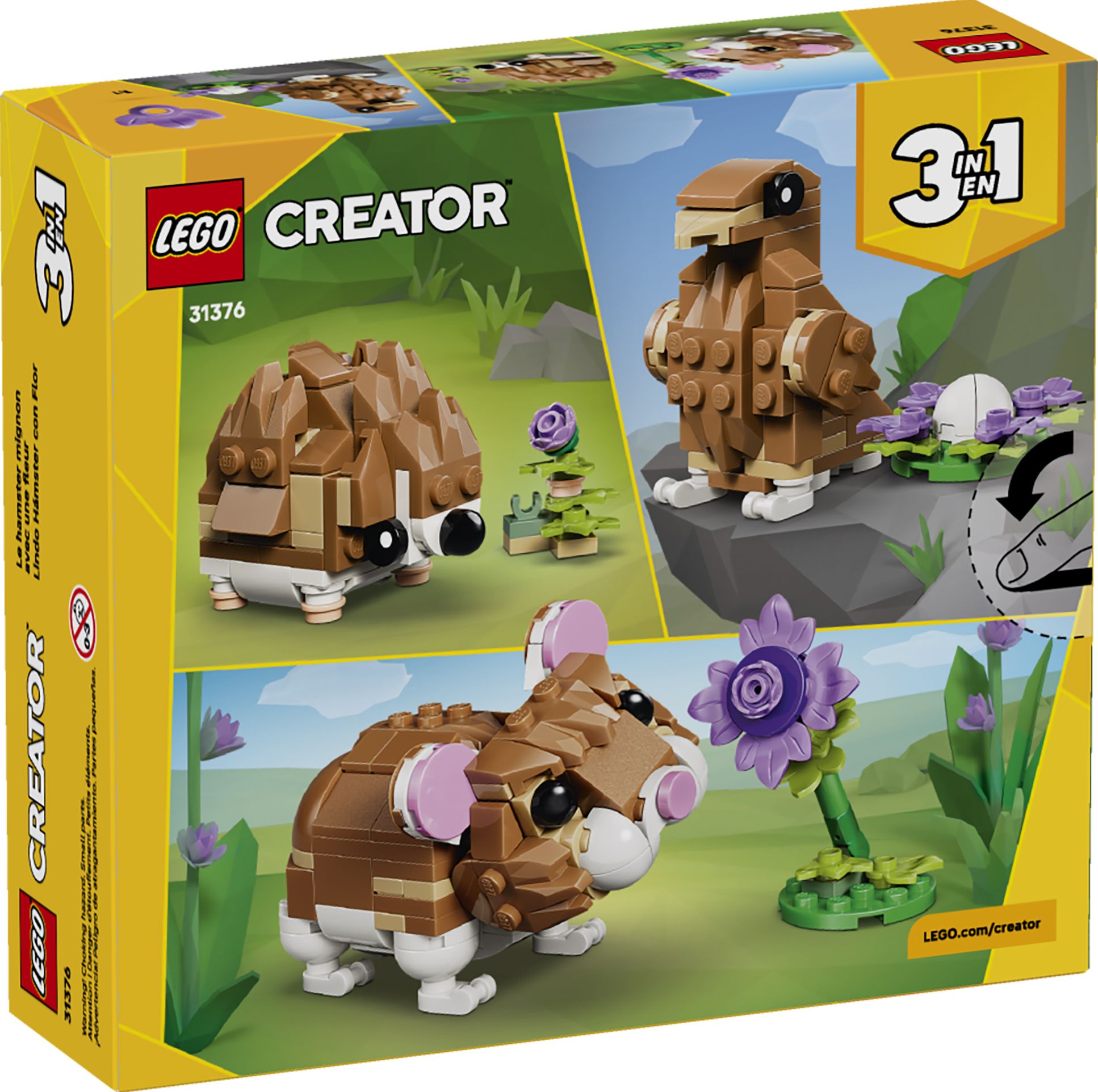 LEGO Creator Cute Hamster with a Flower 31376