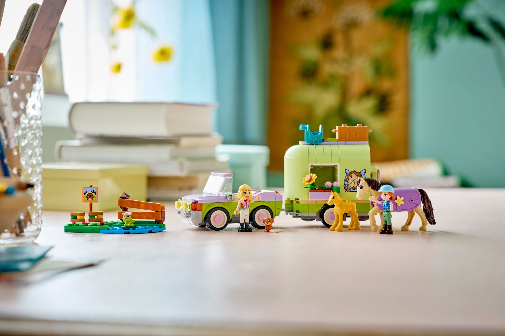 LEGO Friends Horse & Baby Foal Trailer 42695
