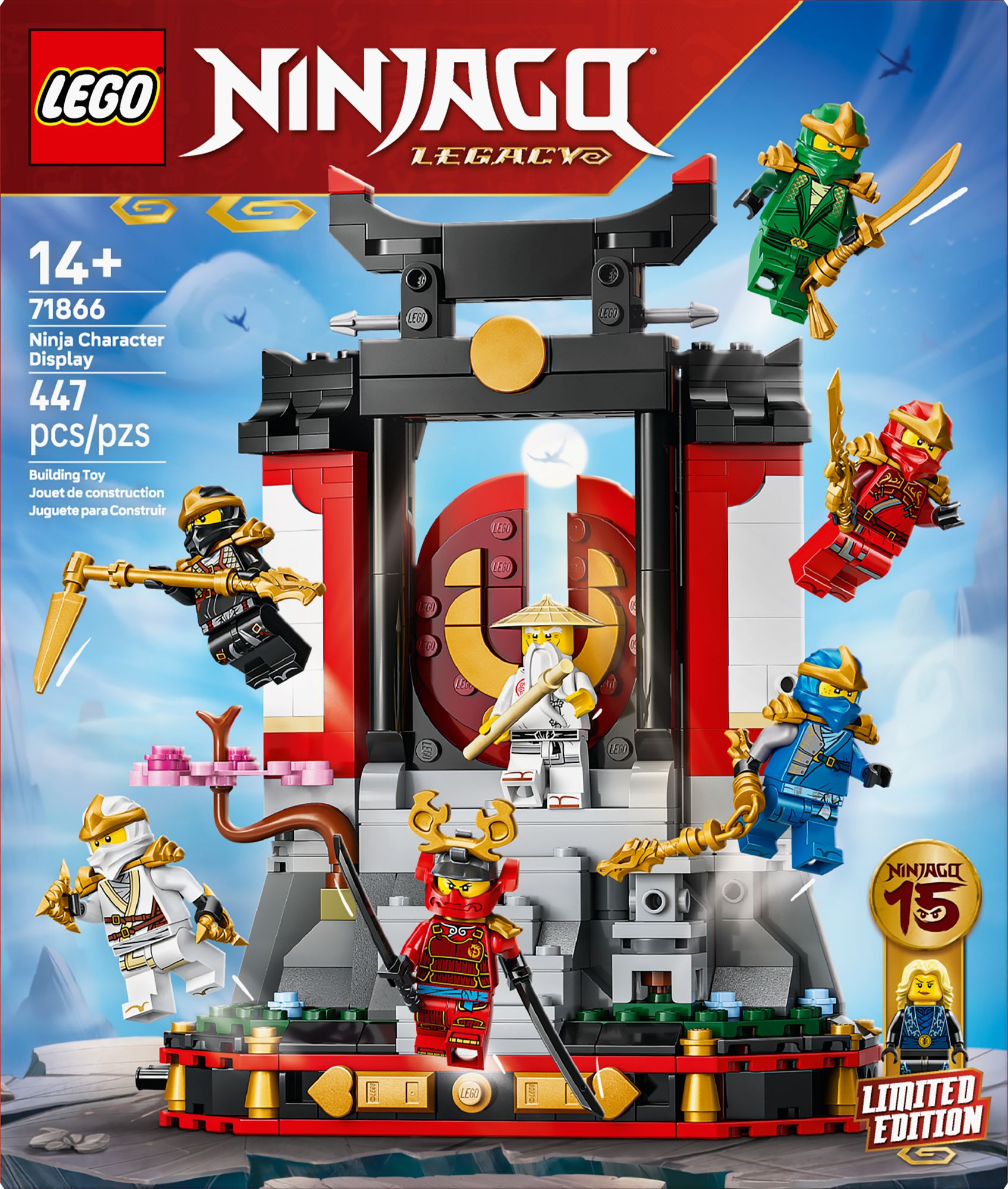 LEGO Ninjago Ninja Character Display 15th Anniversary 71866