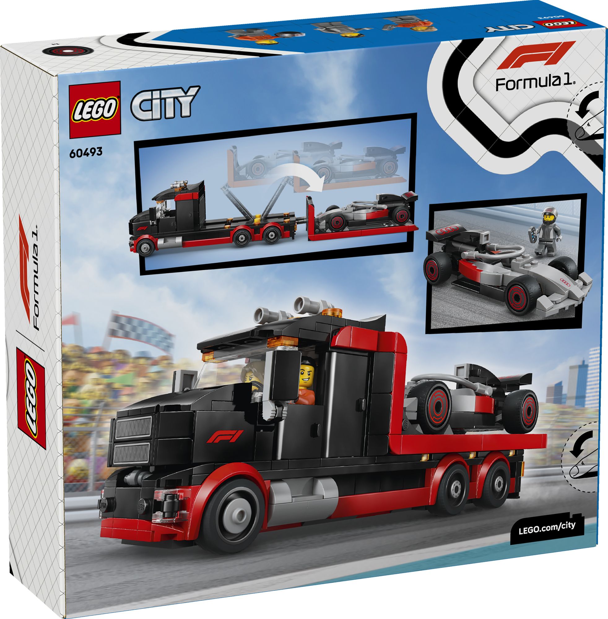 LEGO City Formula 1 F1® Display Truck with Audi F1® Race Car 60493