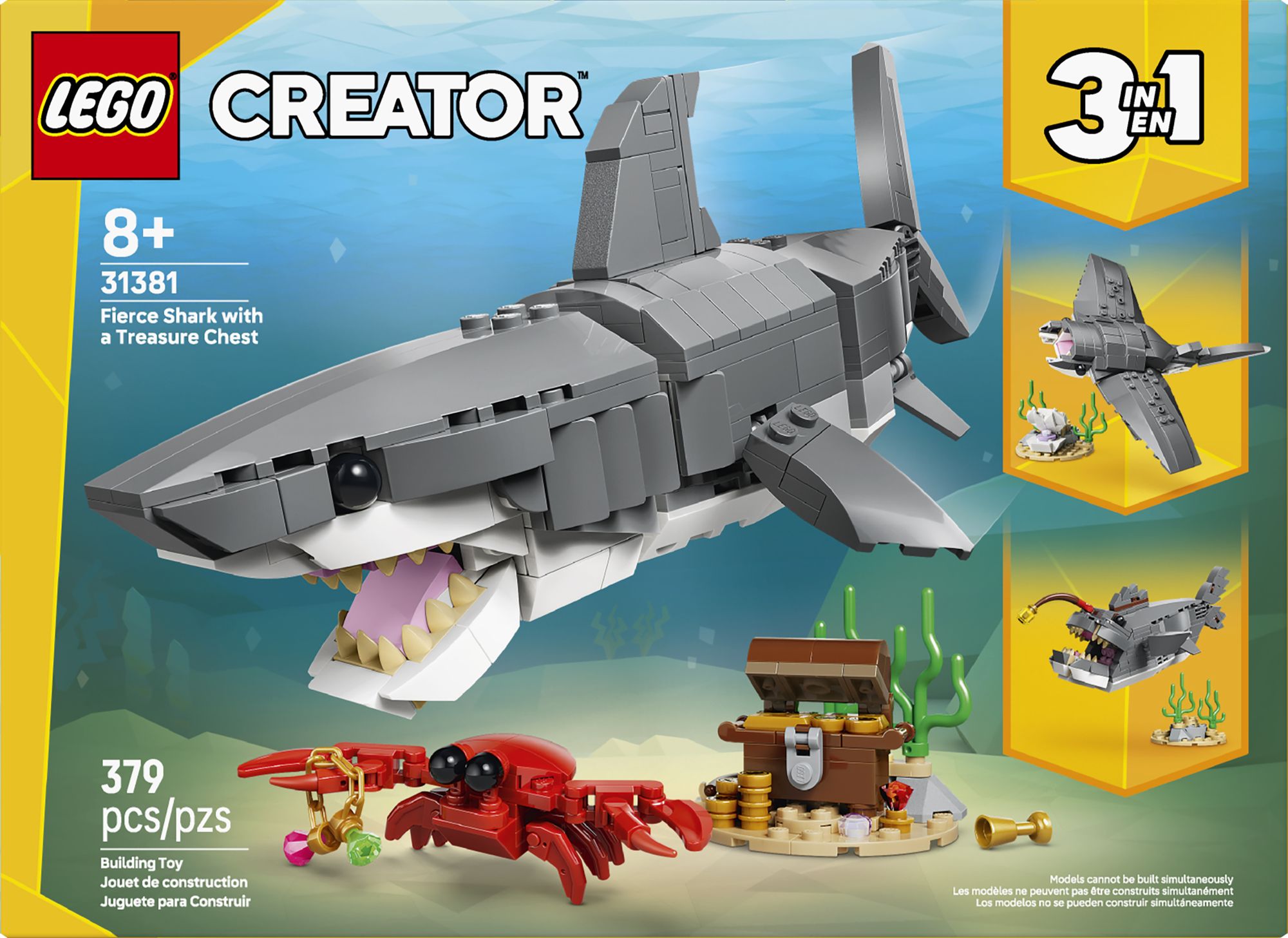 LEGO Creator Fierce Shark with a Treasure Chest 31381