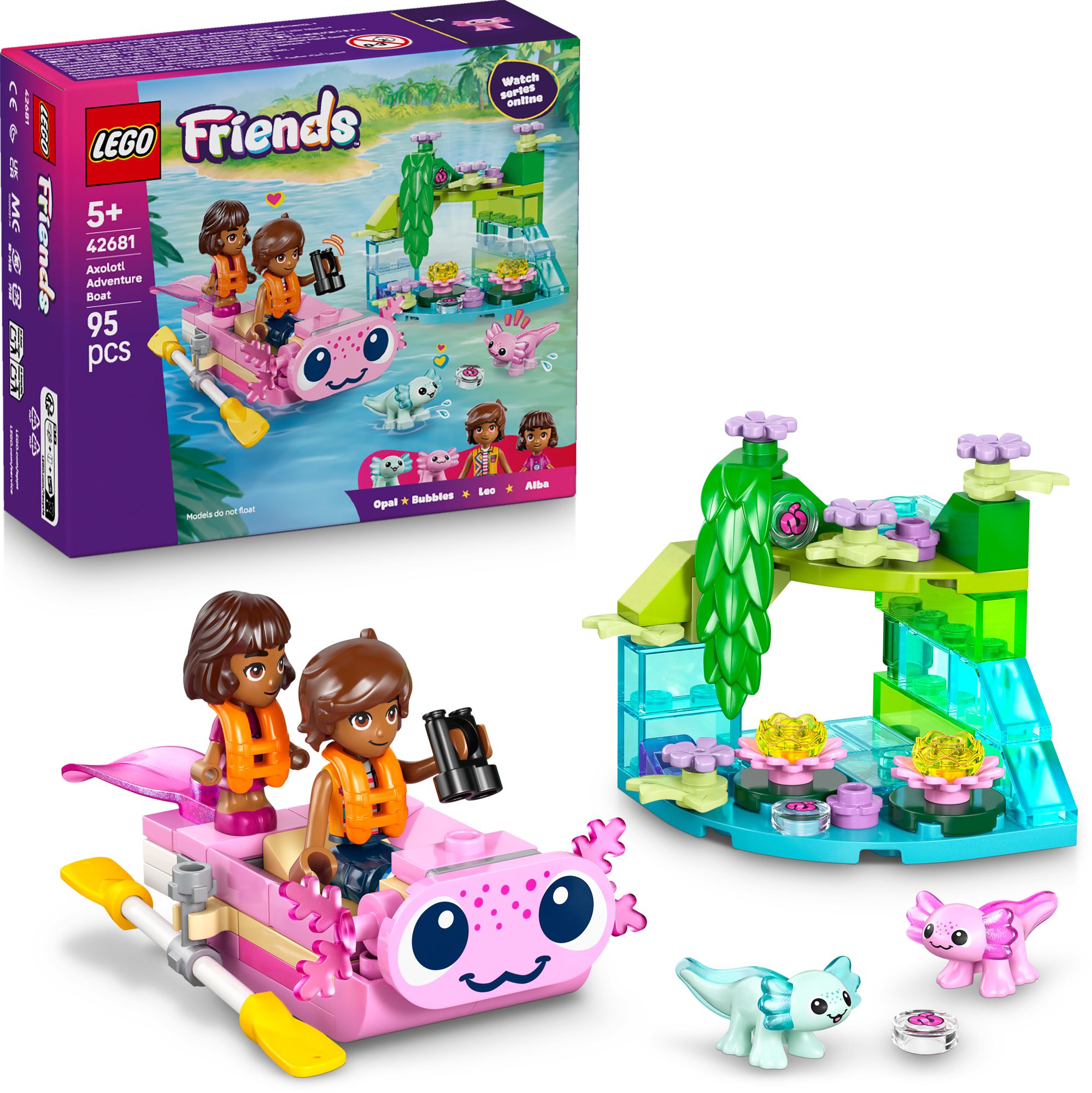 LEGO Friends Axolotl Adventure Boat 42681