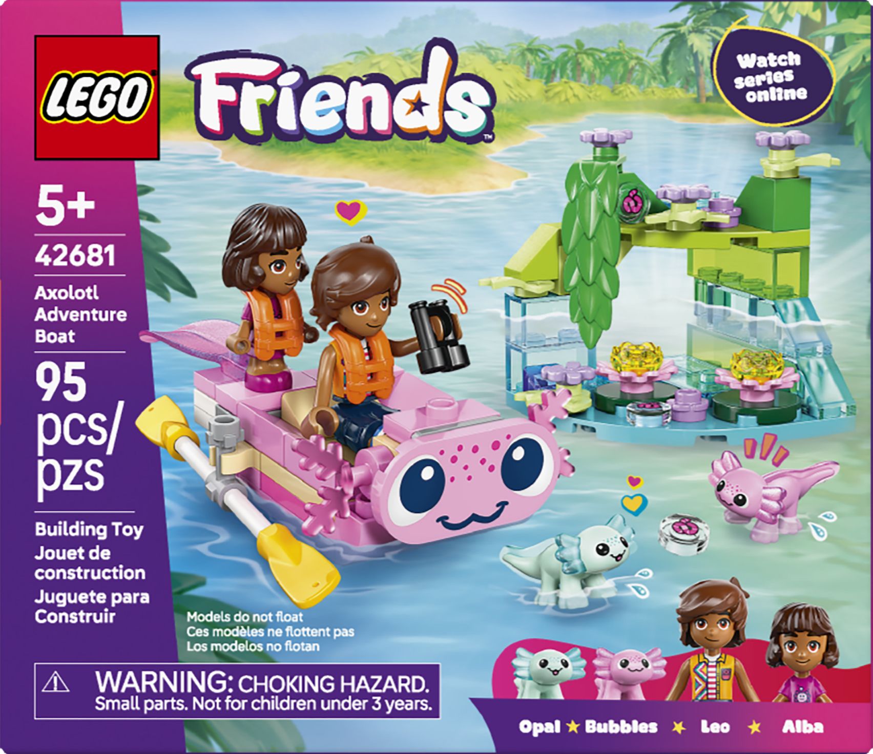 LEGO Friends Axolotl Adventure Boat 42681