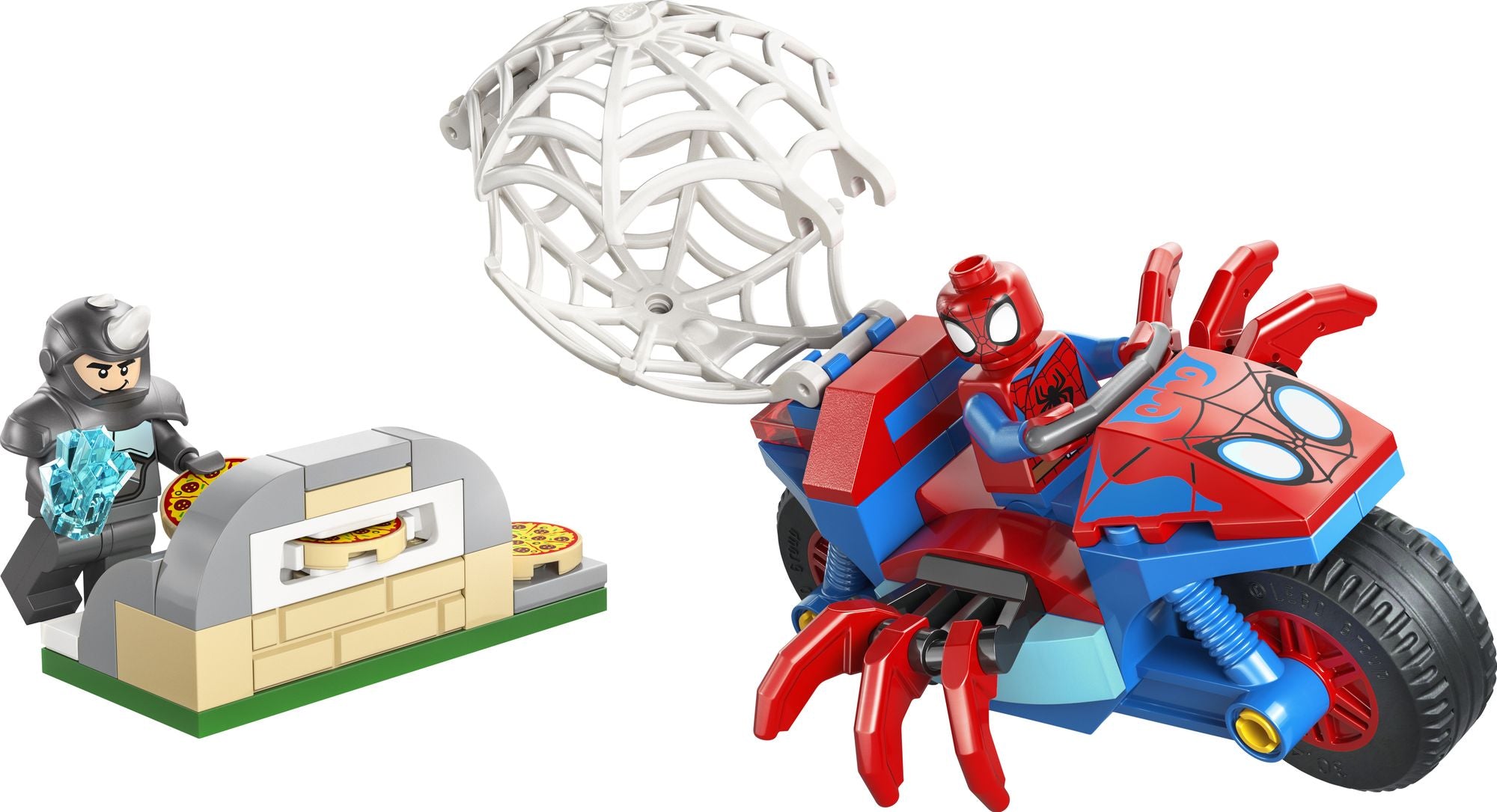 LEGO Spidey Spidey on his Motorcycle vs. Rhino 11206