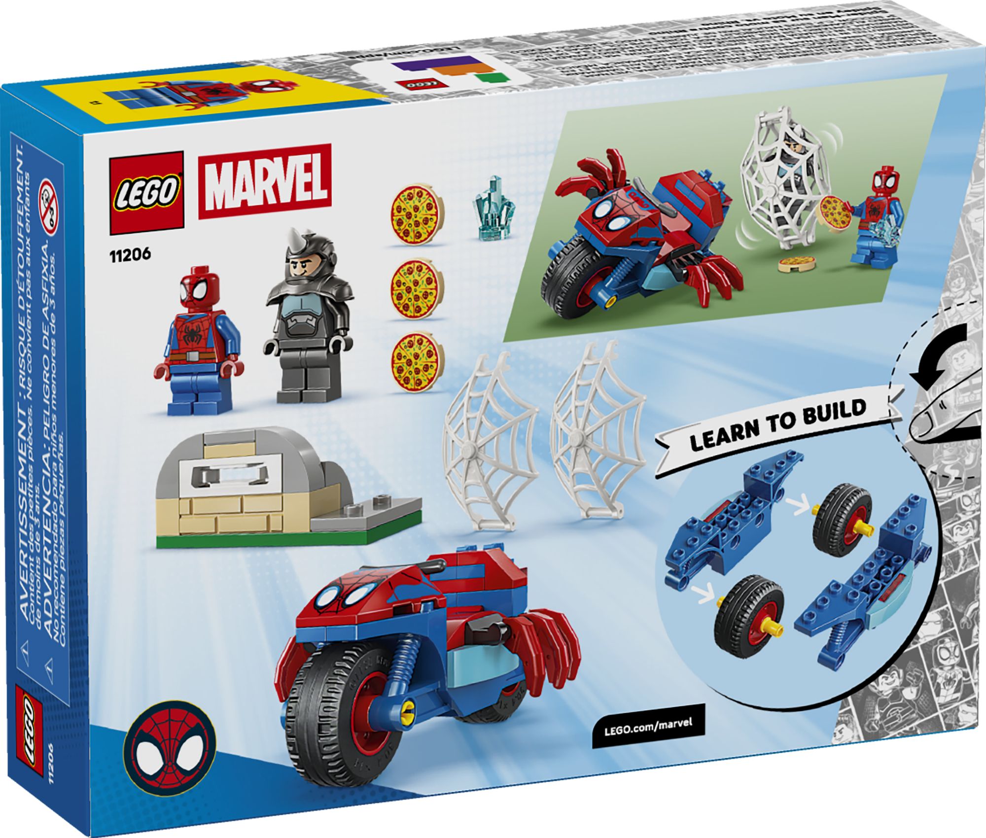 LEGO Spidey Spidey on his Motorcycle vs. Rhino 11206