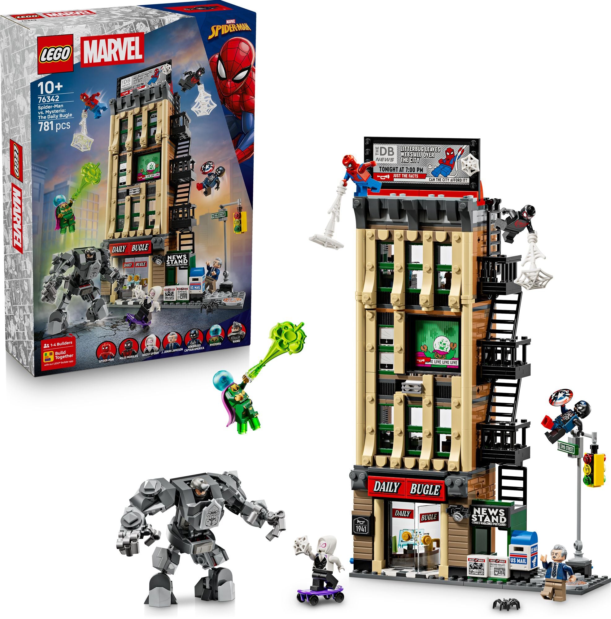 LEGO Super Heroes Marvel Spider-Man vs. Mysterio: The Daily Bugle 76342