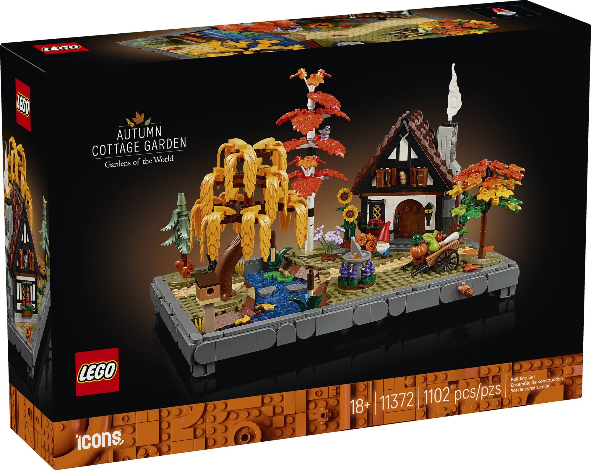 LEGO Icons Autumn Cottage Garden 11372