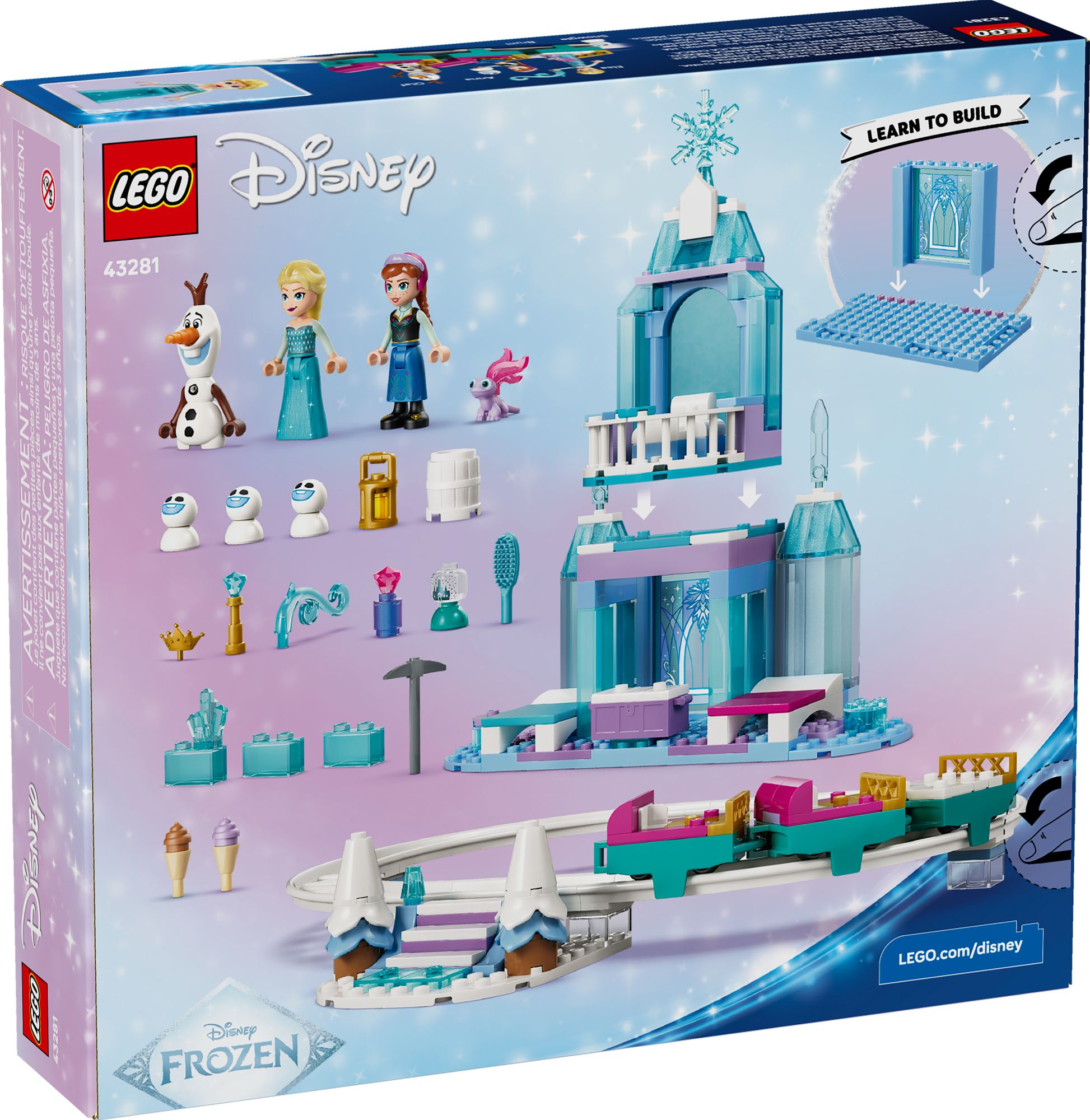 LEGO Disney Elsa's Ice Castle & Snow Ride Adventure 43281