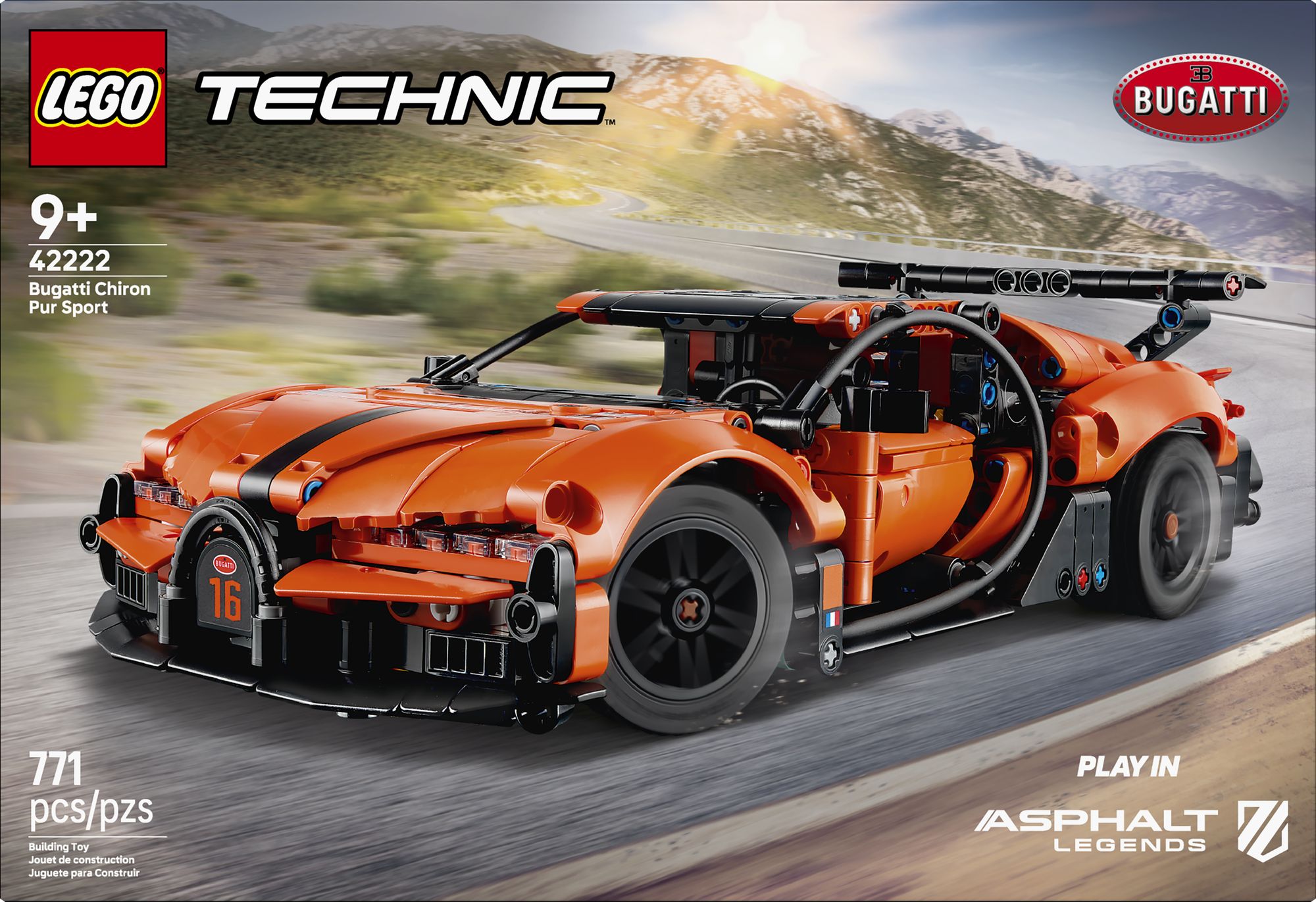 LEGO Technic Bugatti Chiron Pur Sport Hypercar 42222
