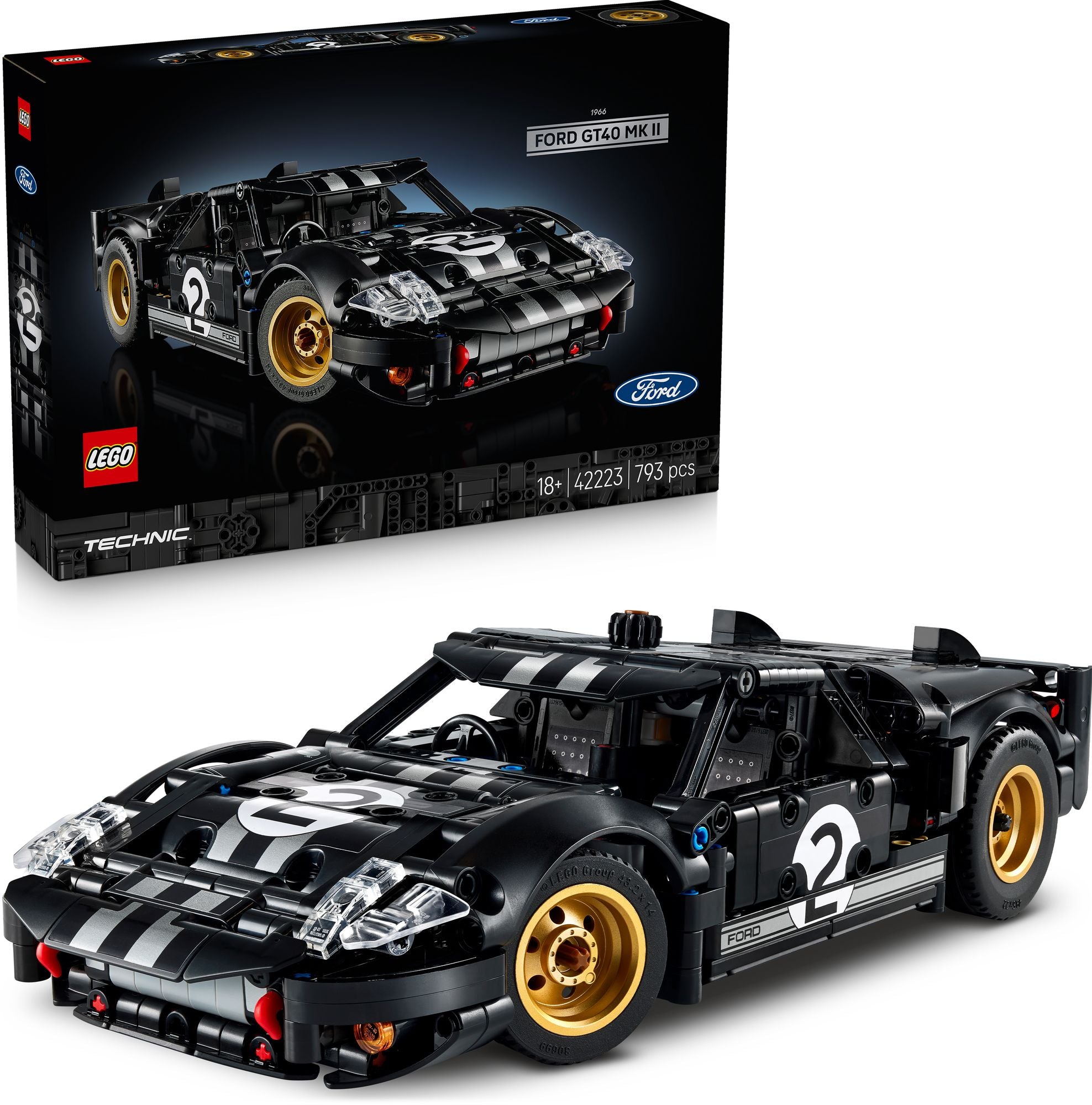 LEGO Technic 1966 Ford GT40 MKII Race Car 42223