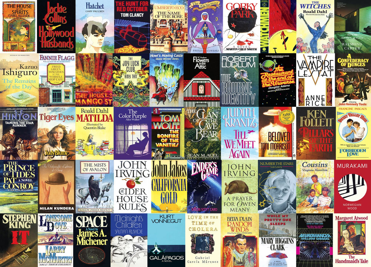 1,000-Piece 1980s Books Puzzle