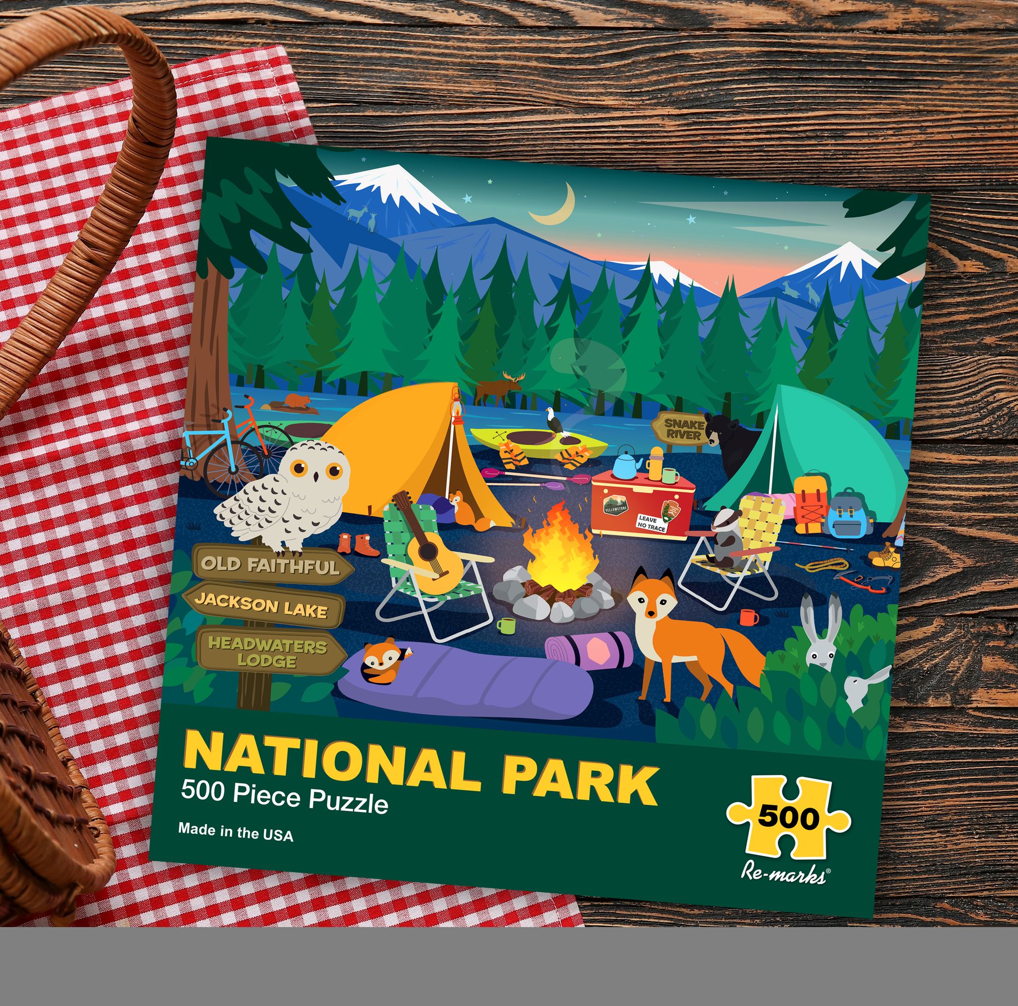 Yellowstone 500-Piece Jigsaw Puzzle