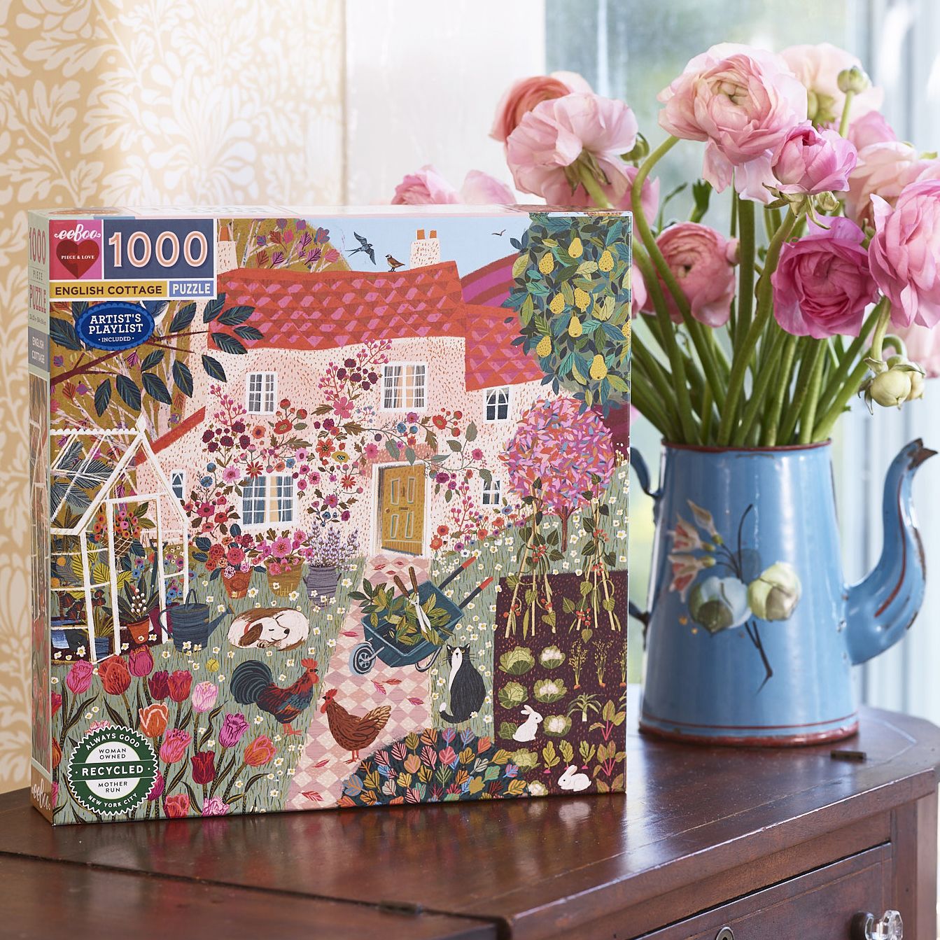 English Cottage 1,000 Piece Square Puzzle