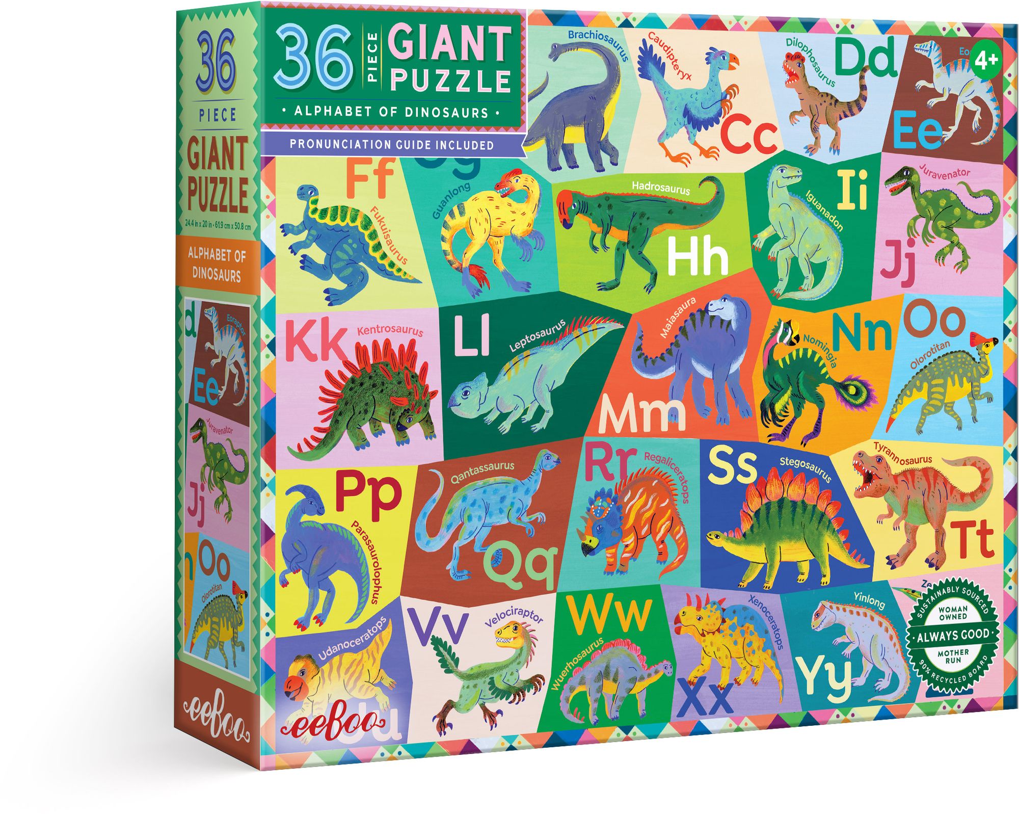 Dinosaur Alphabet 36 Piece Puzzle