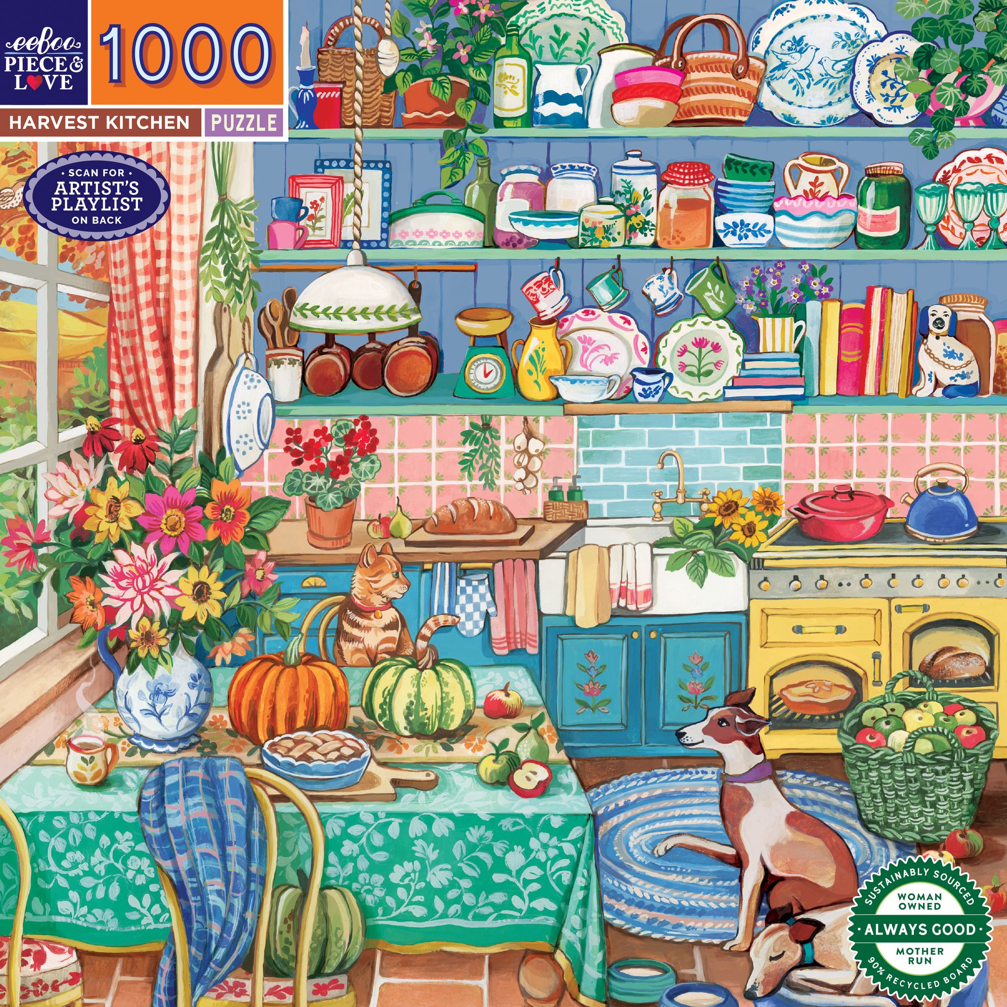 Harvest Kitchen 1000 Piece Square Puzzle