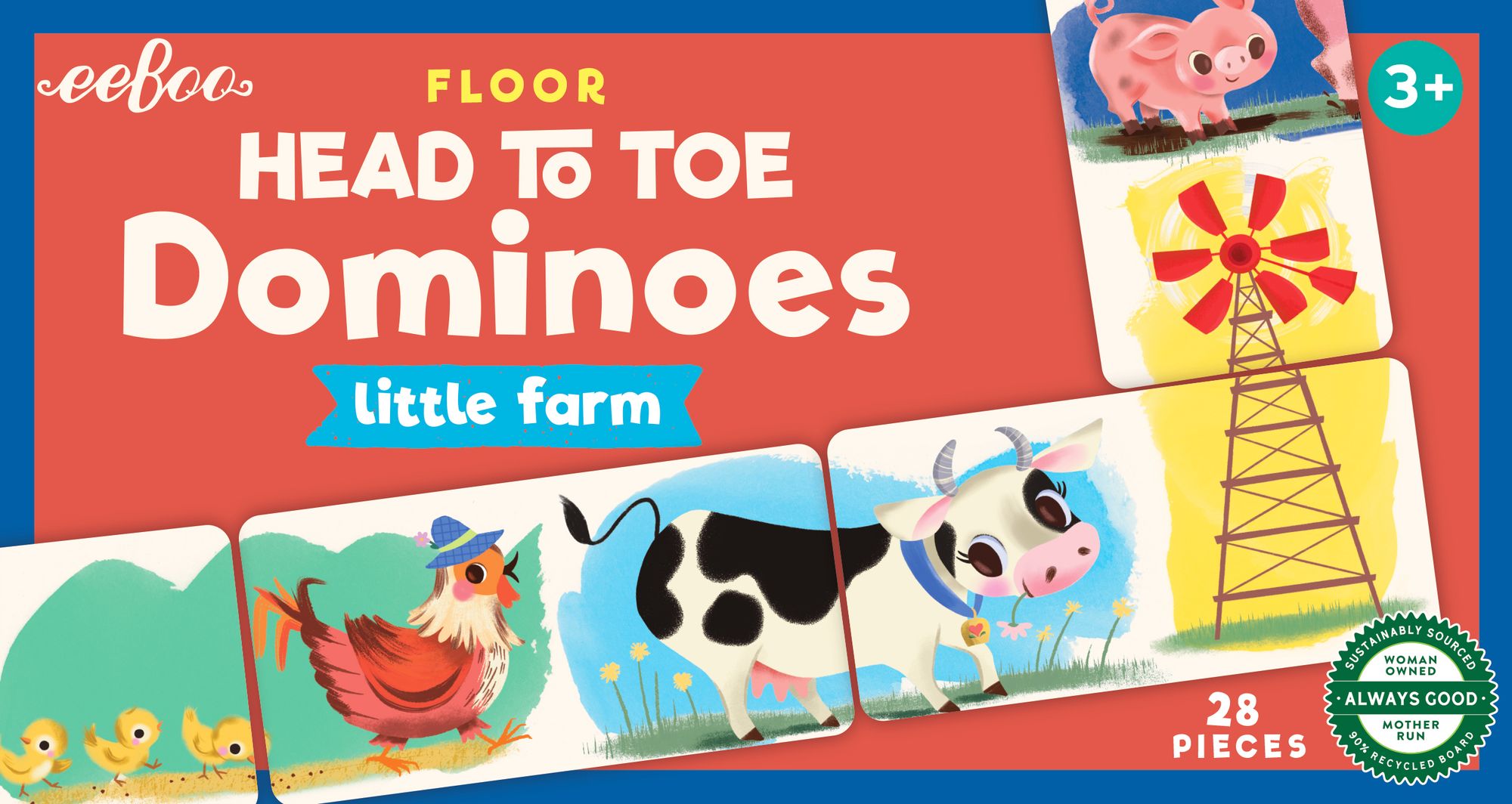 Little Farm Head to Toe Dominoes