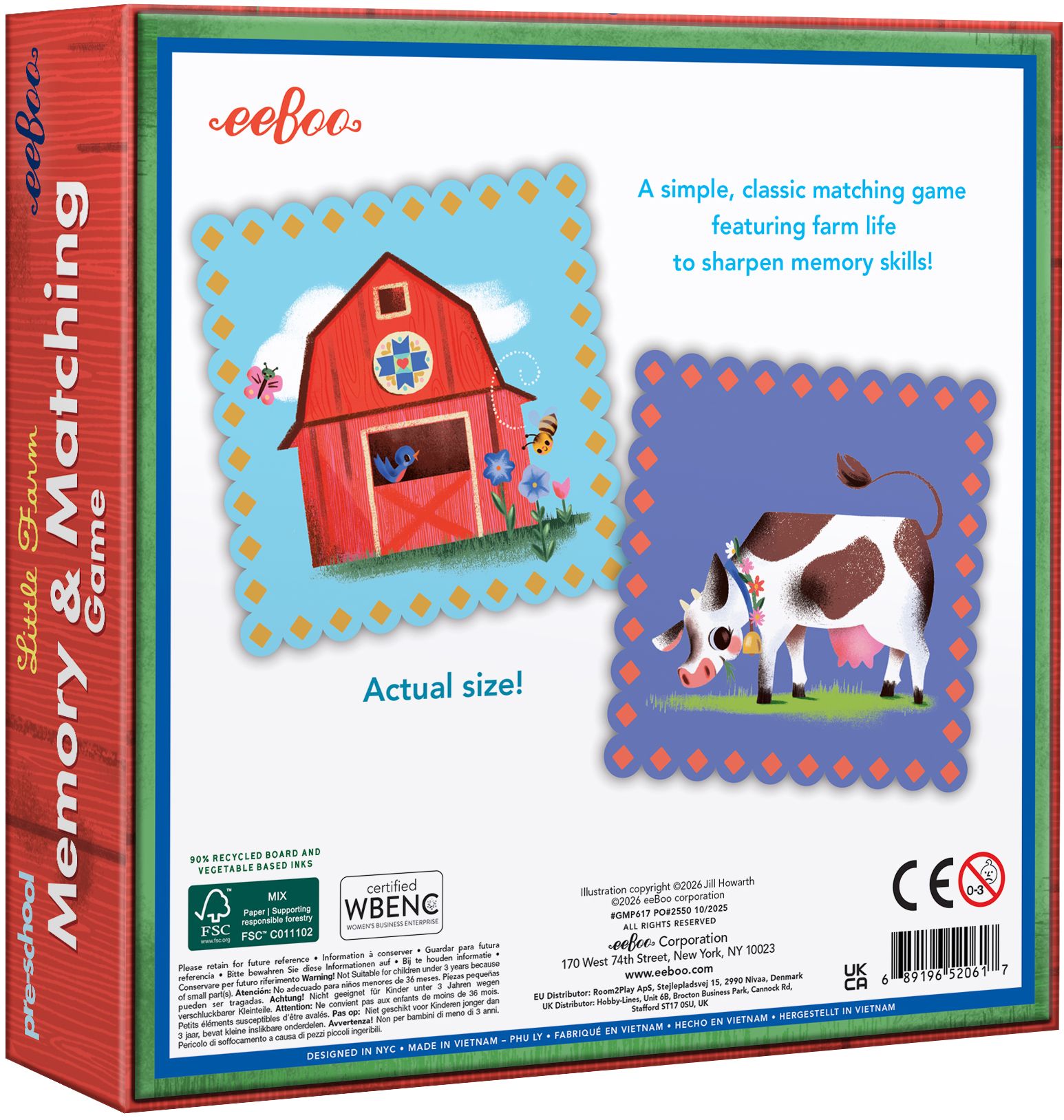 Pre-School My Little Farm Memory & Matching Game