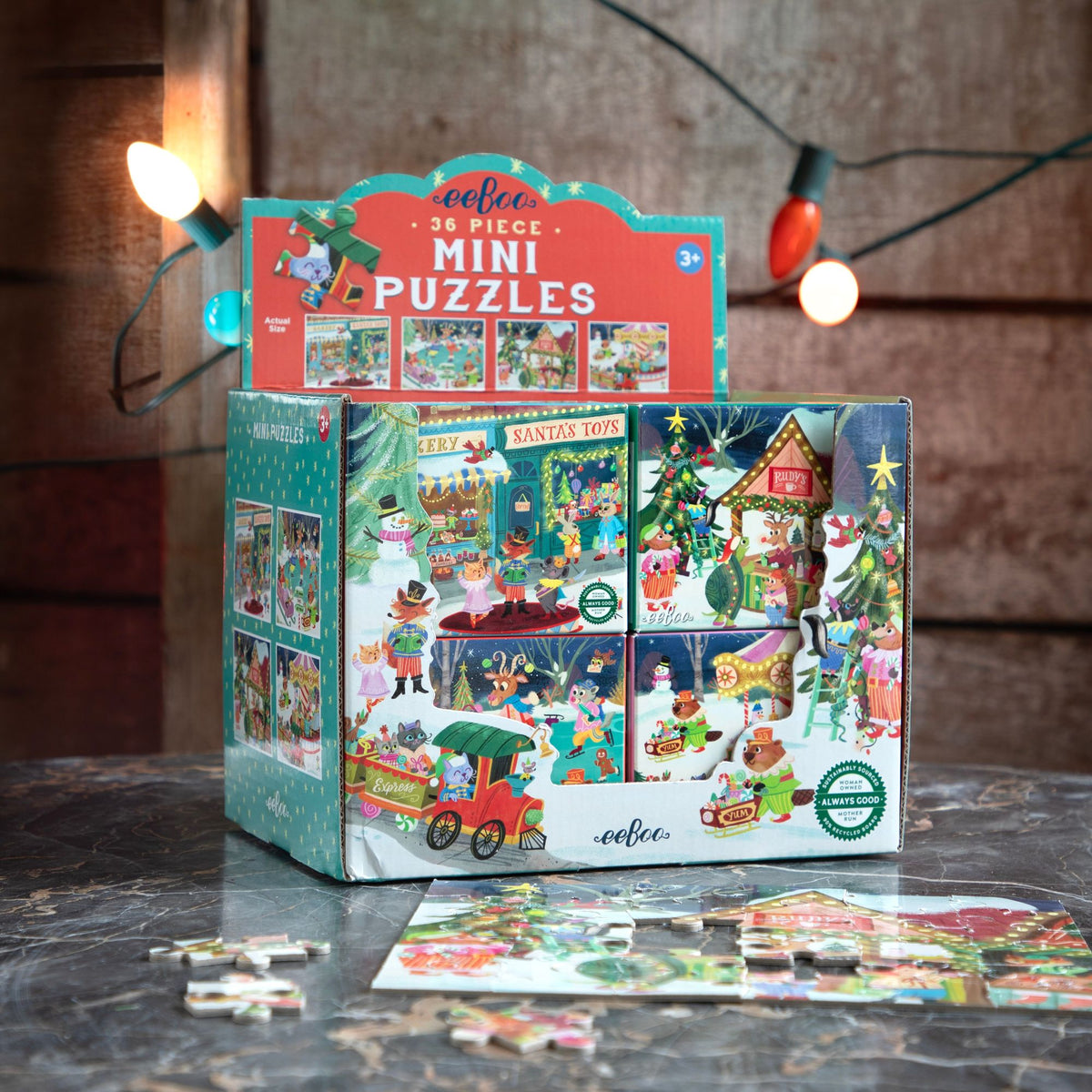 Christmas Village Mini Puzzle Asst.(4 styles, 4 of each)