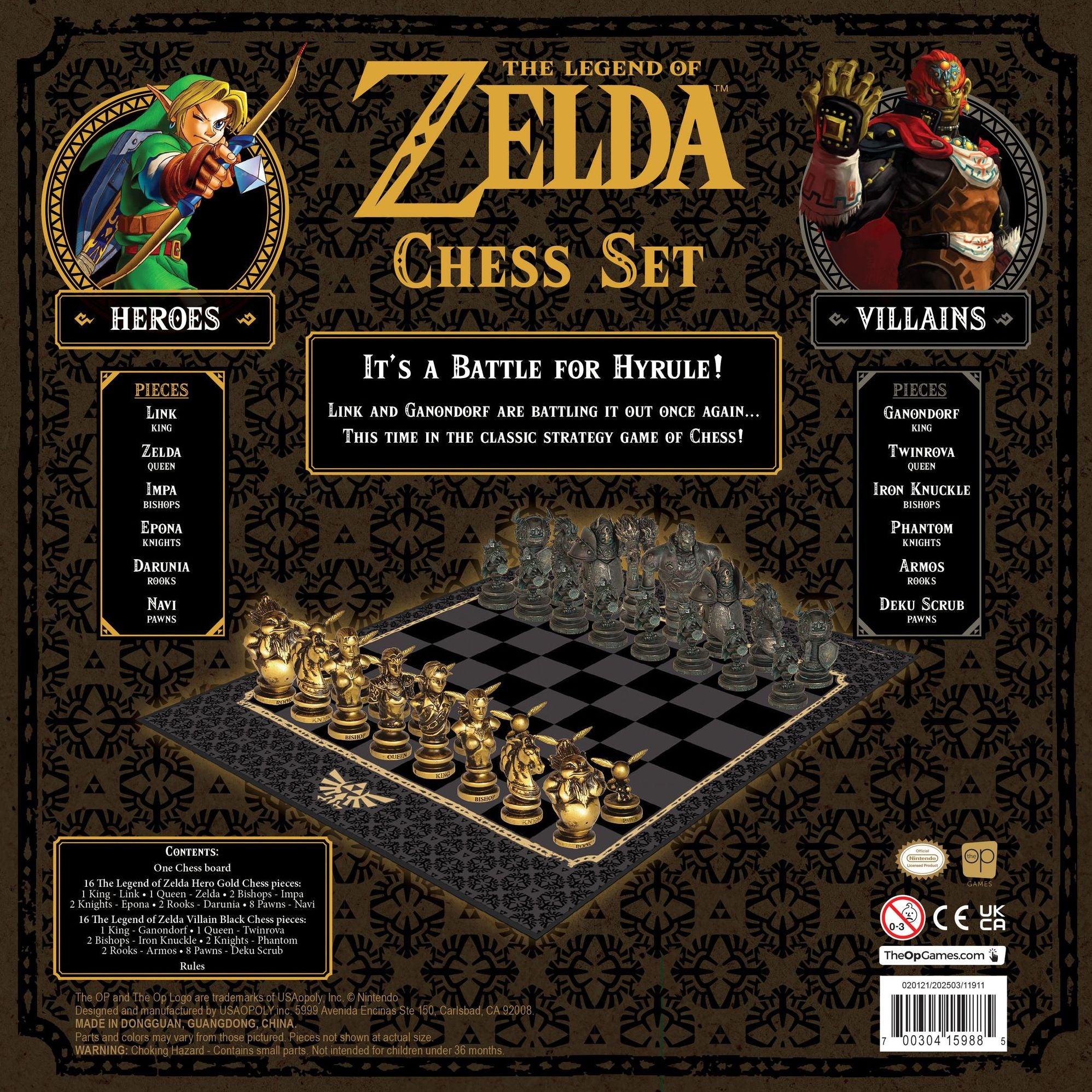 The Legend of Zelda Chess Set